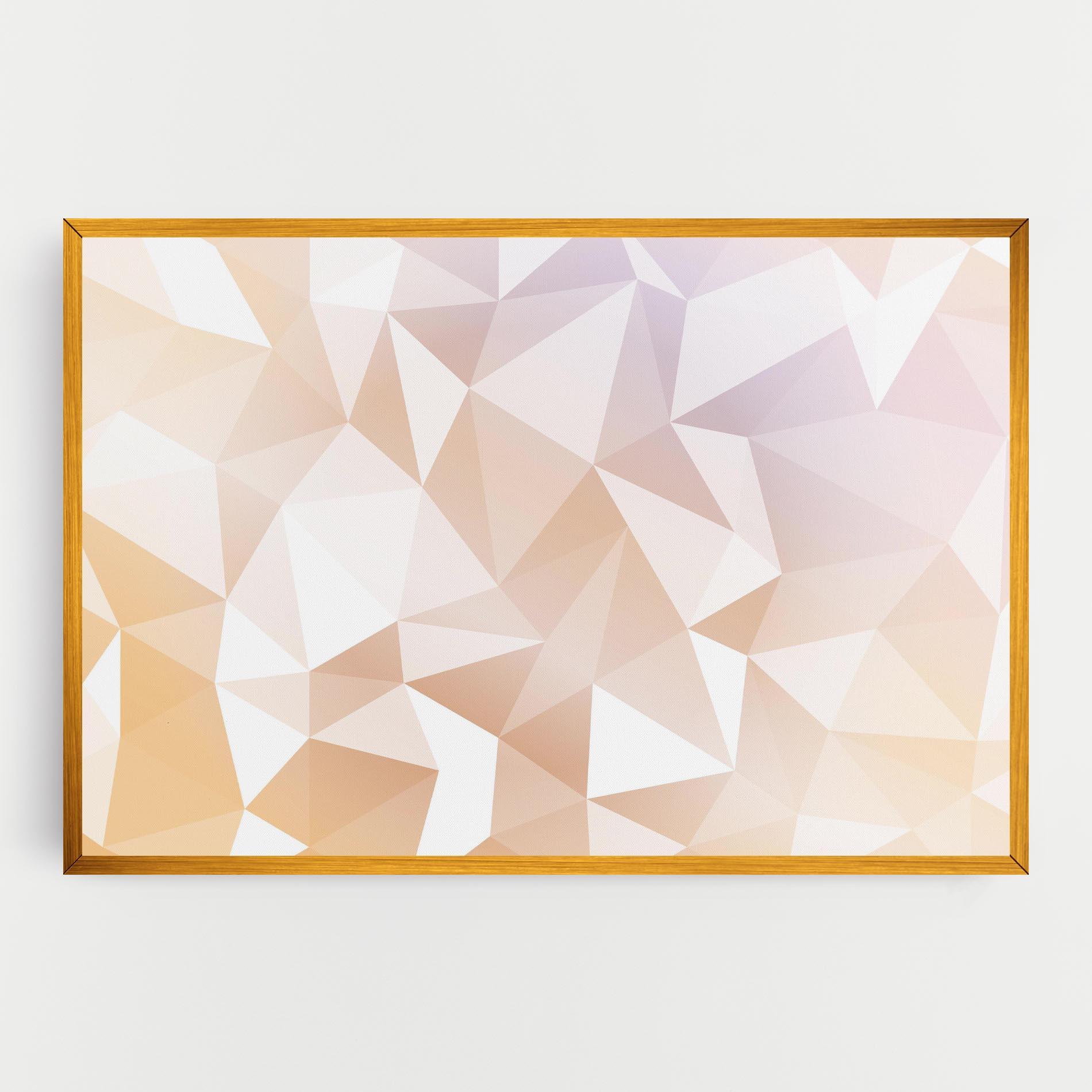 Tablou Canvas Light Pink Triangle mockup 0