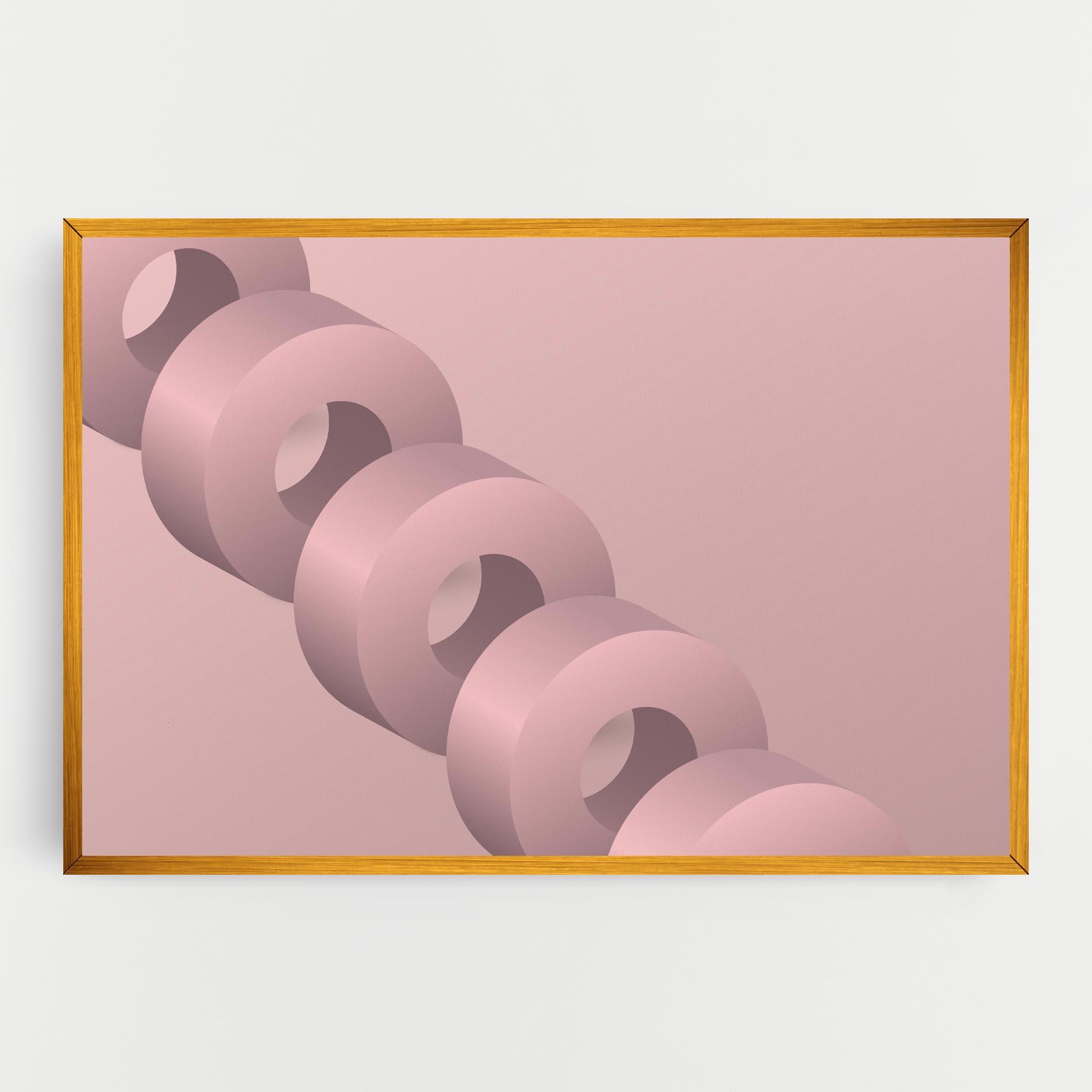 Tablou Canvas Pink Circle mockup 0