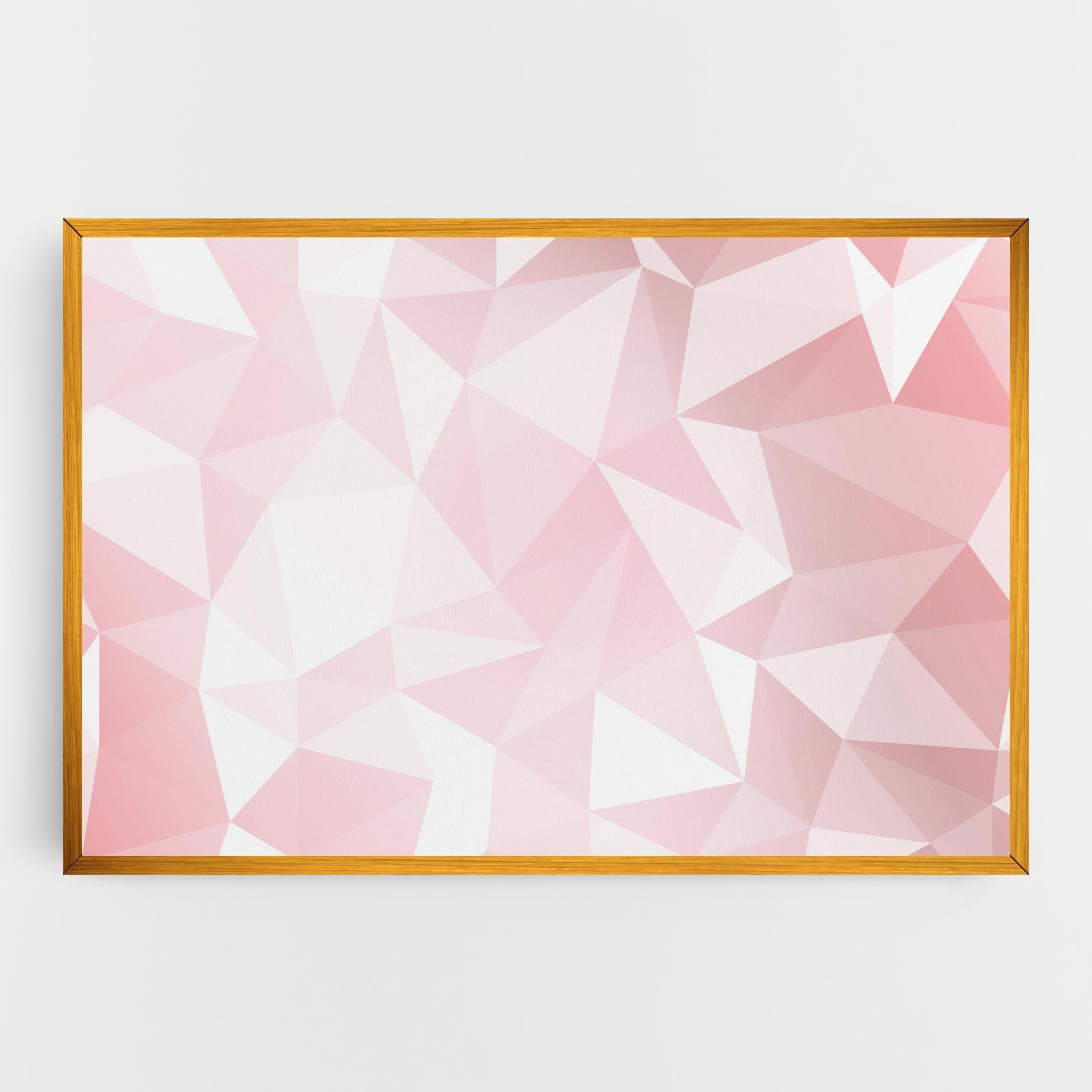 Tablou Canvas Pink Triangle mockup 0
