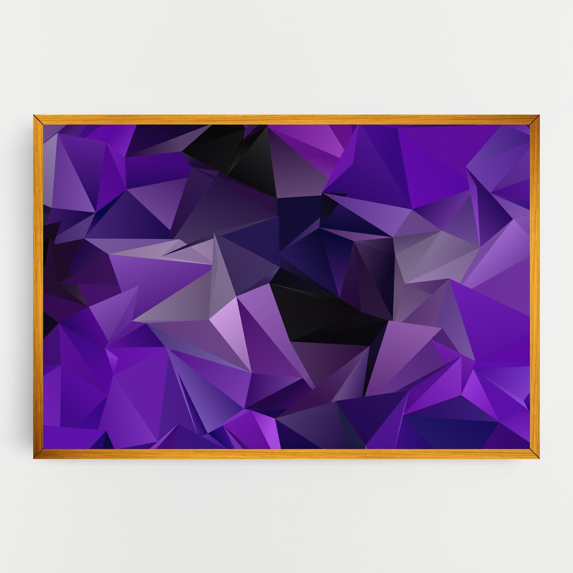 Tablou Canvas Purple Triangle Mix mockup 0