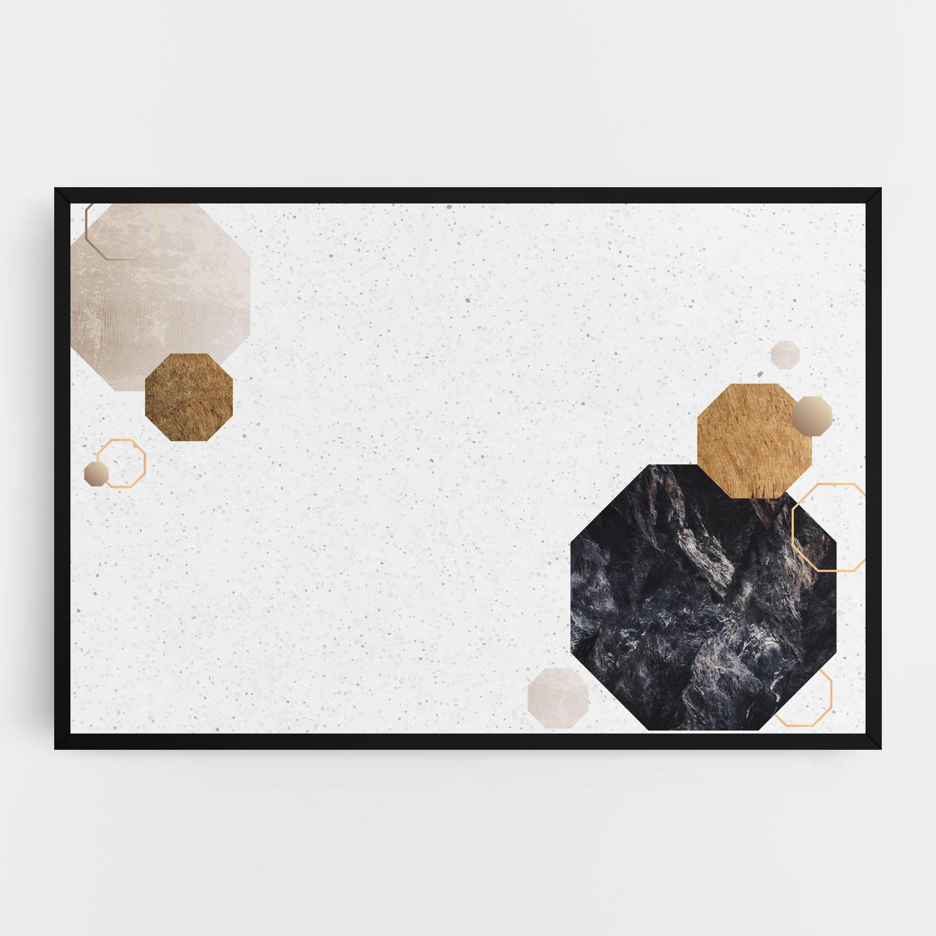 Tablou Canvas Big Hexagon mockup 0