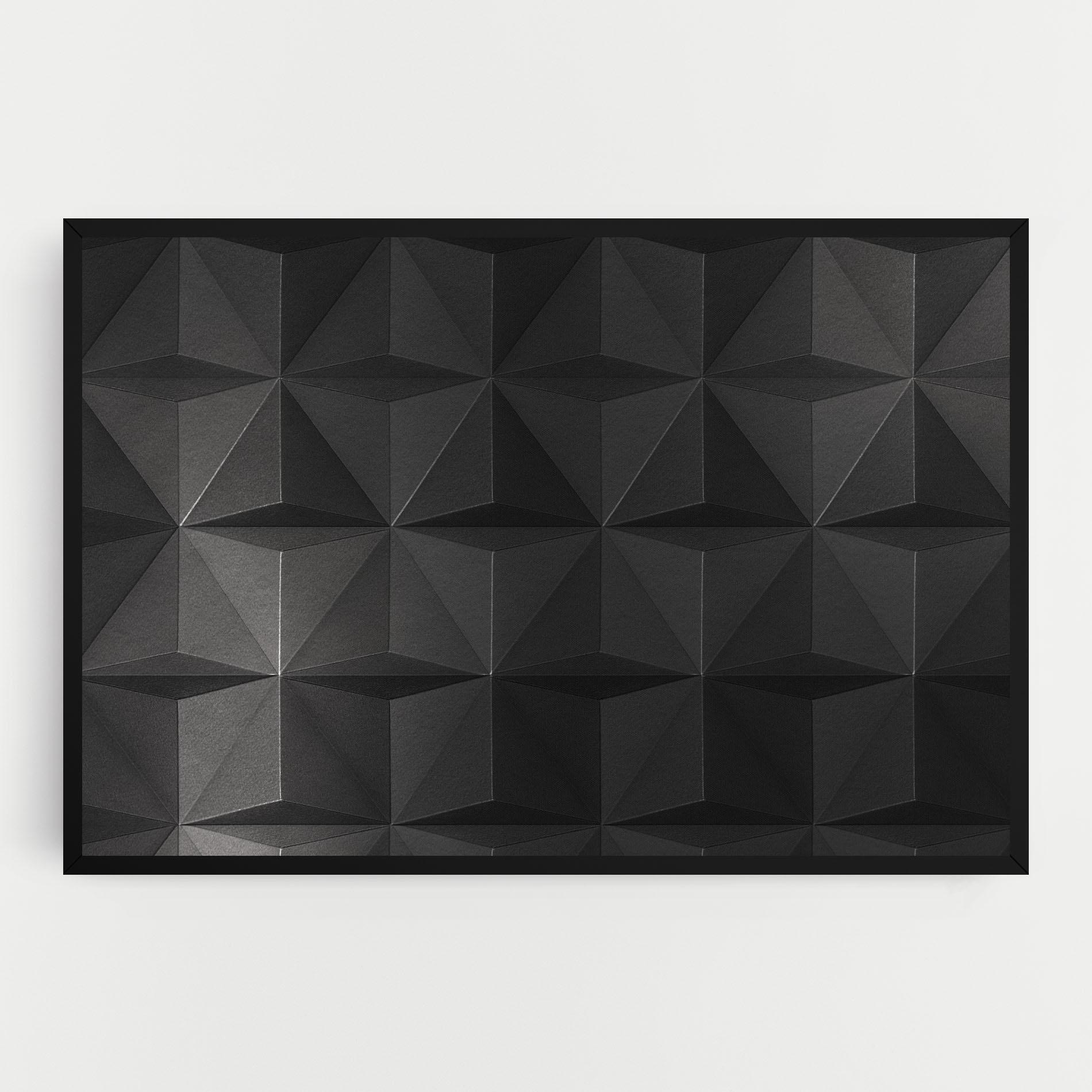 Tablou Canvas Black Shade Triangle mockup 0