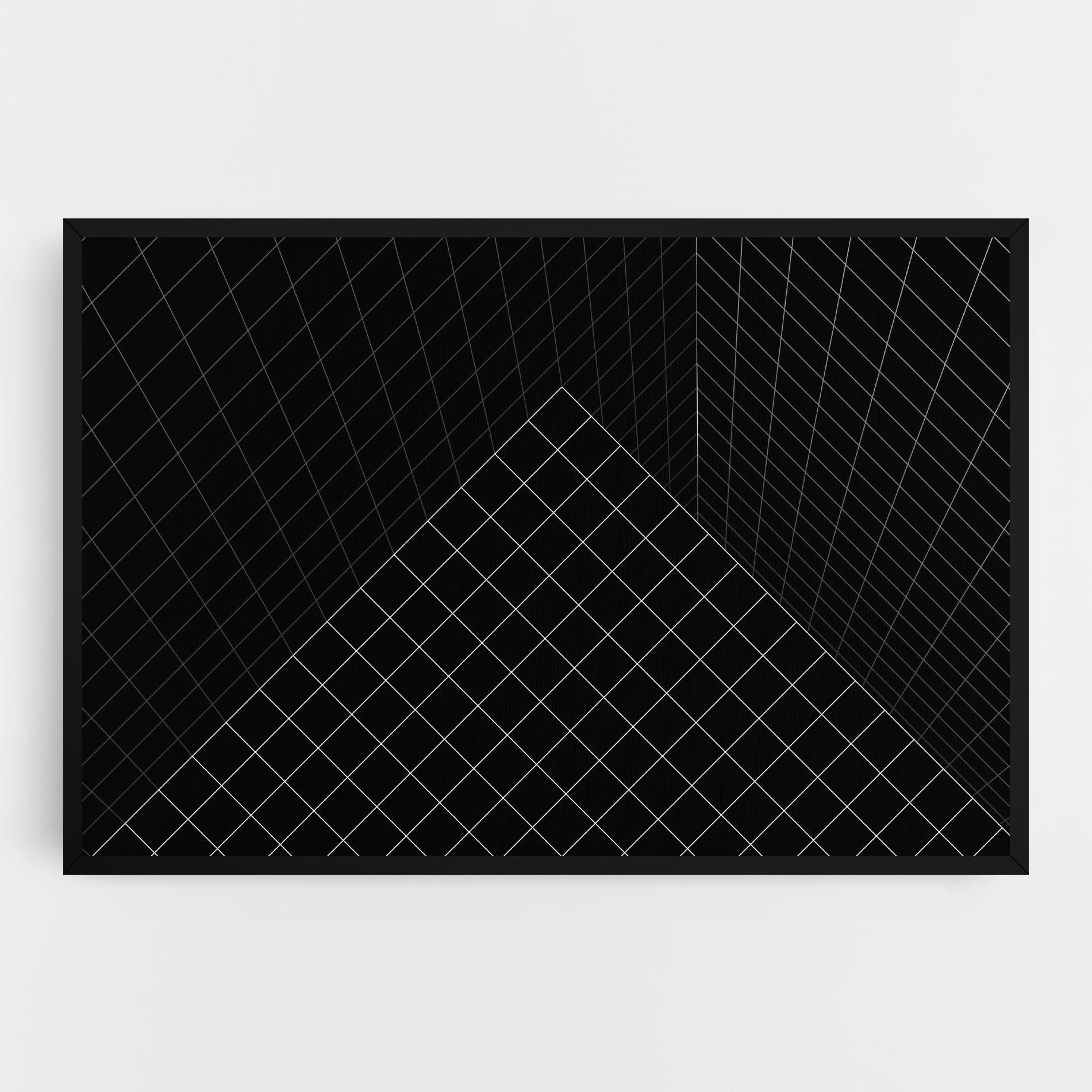 Tablou Canvas Black Square Art mockup 0