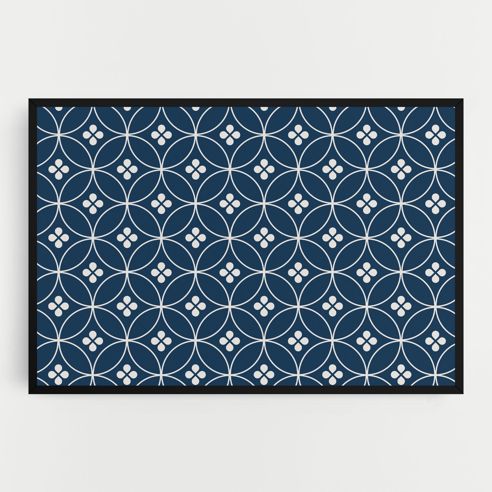 Tablou Canvas Blue Circle mockup 0