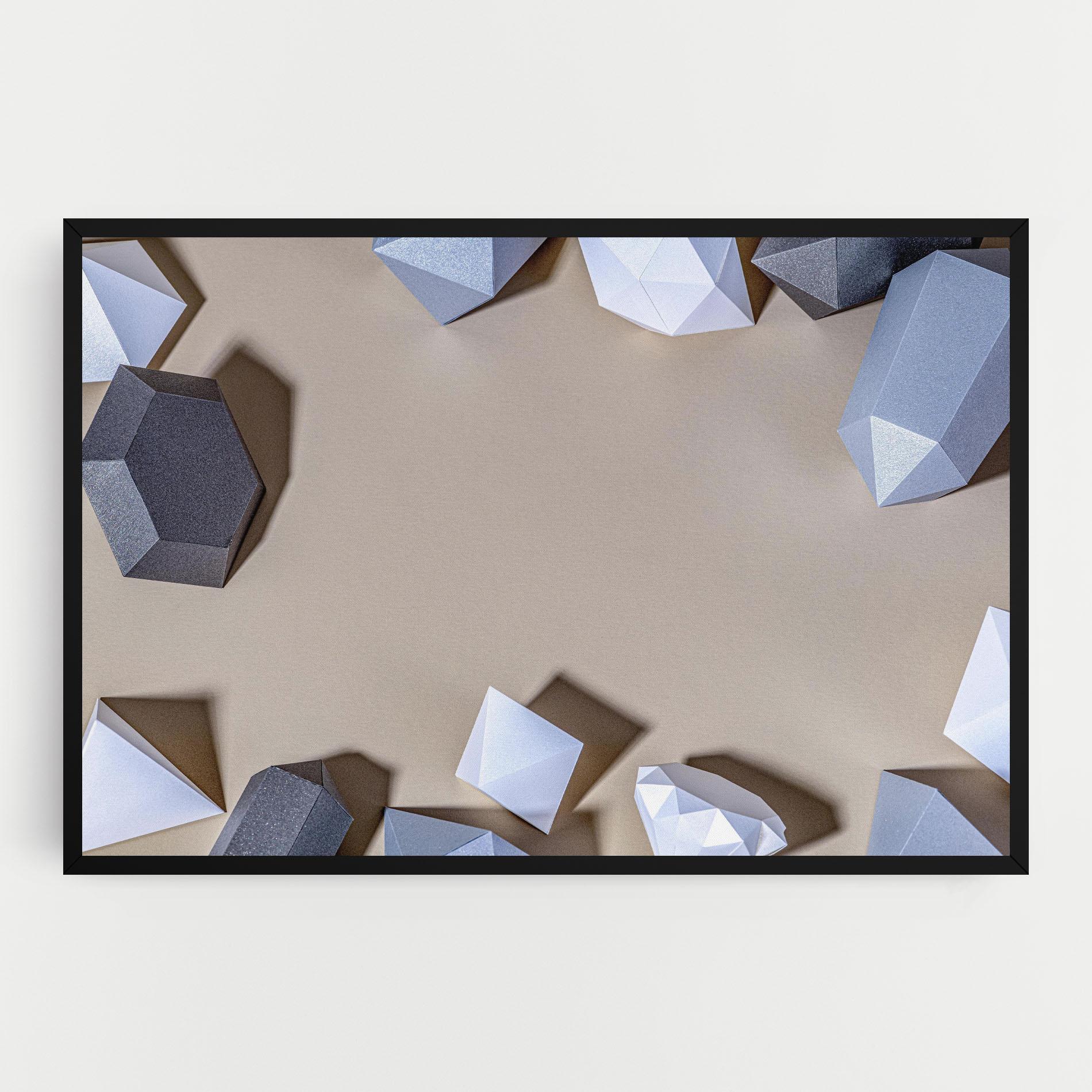 Tablou Canvas Geometric 3d Shapes mockup 0