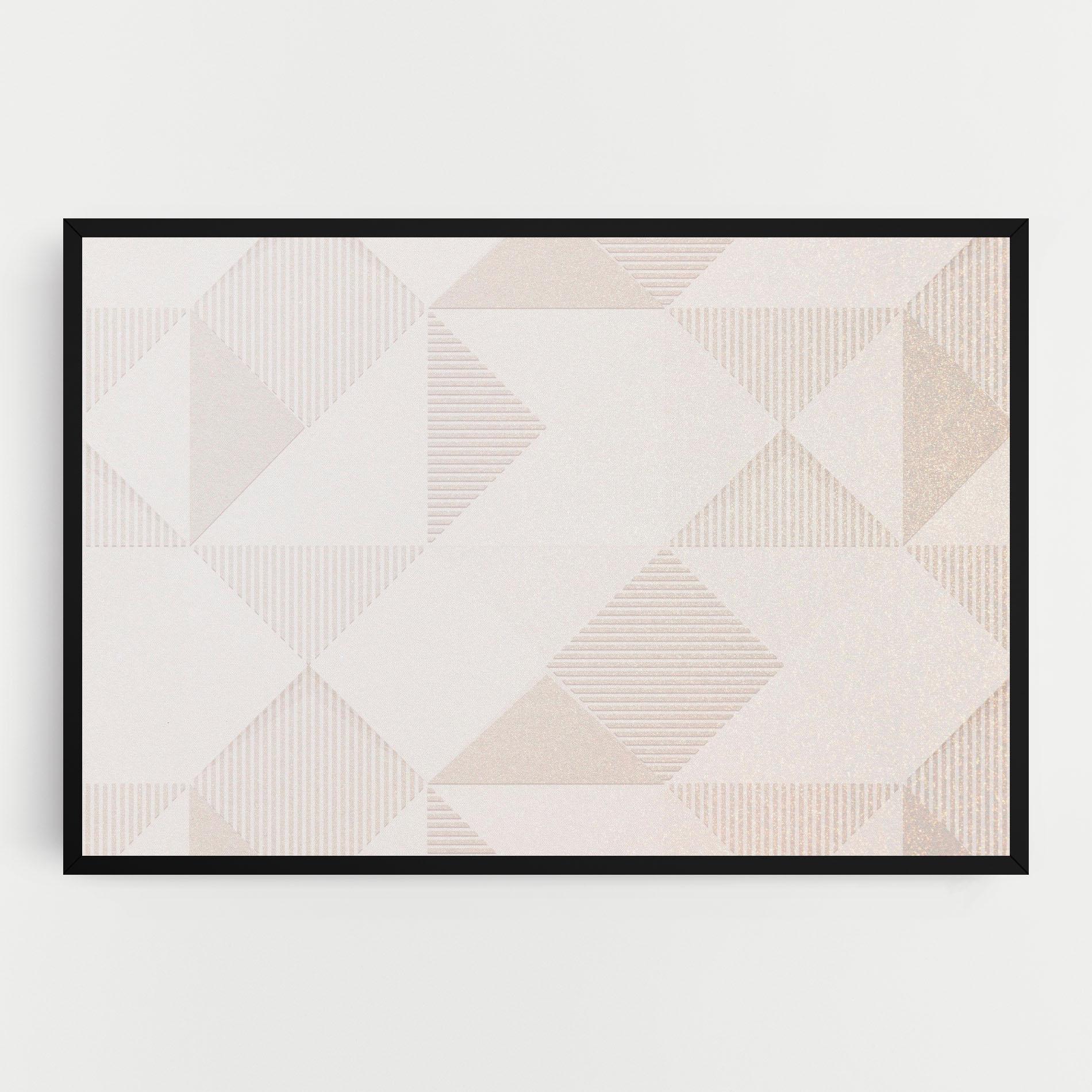 Tablou Canvas Light Cream Rhombus mockup 0