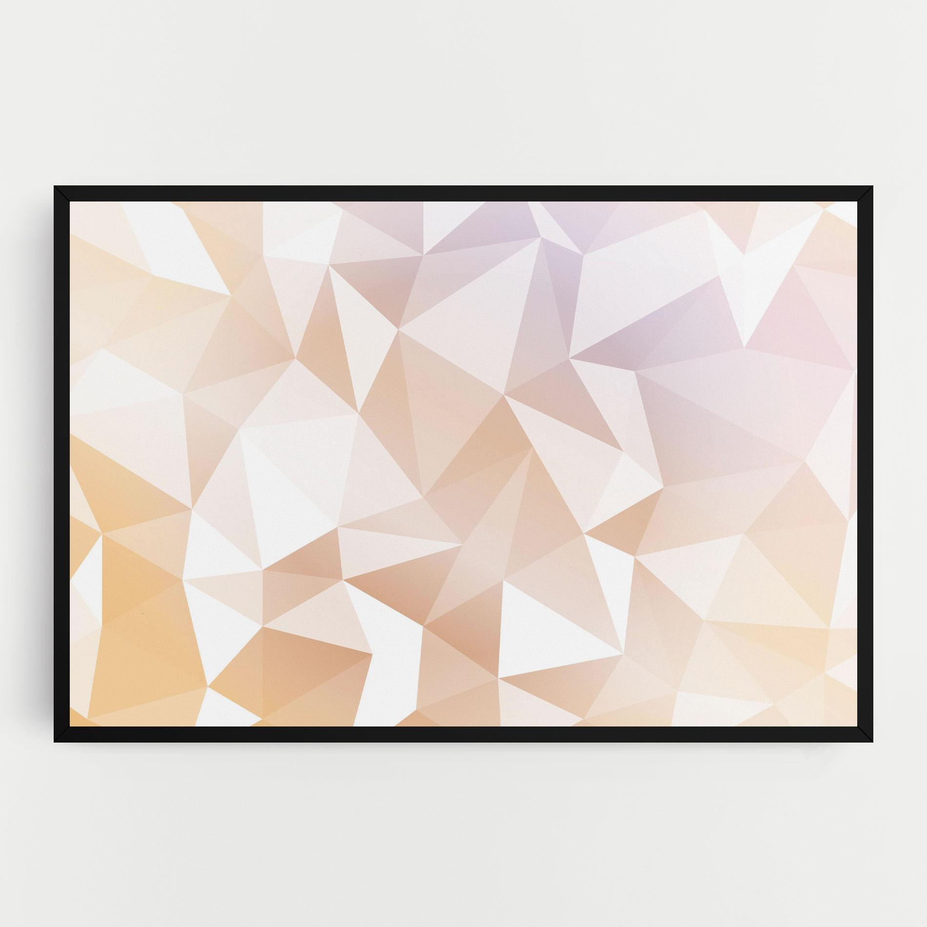 Tablou Canvas Light Pink Triangle mockup 0