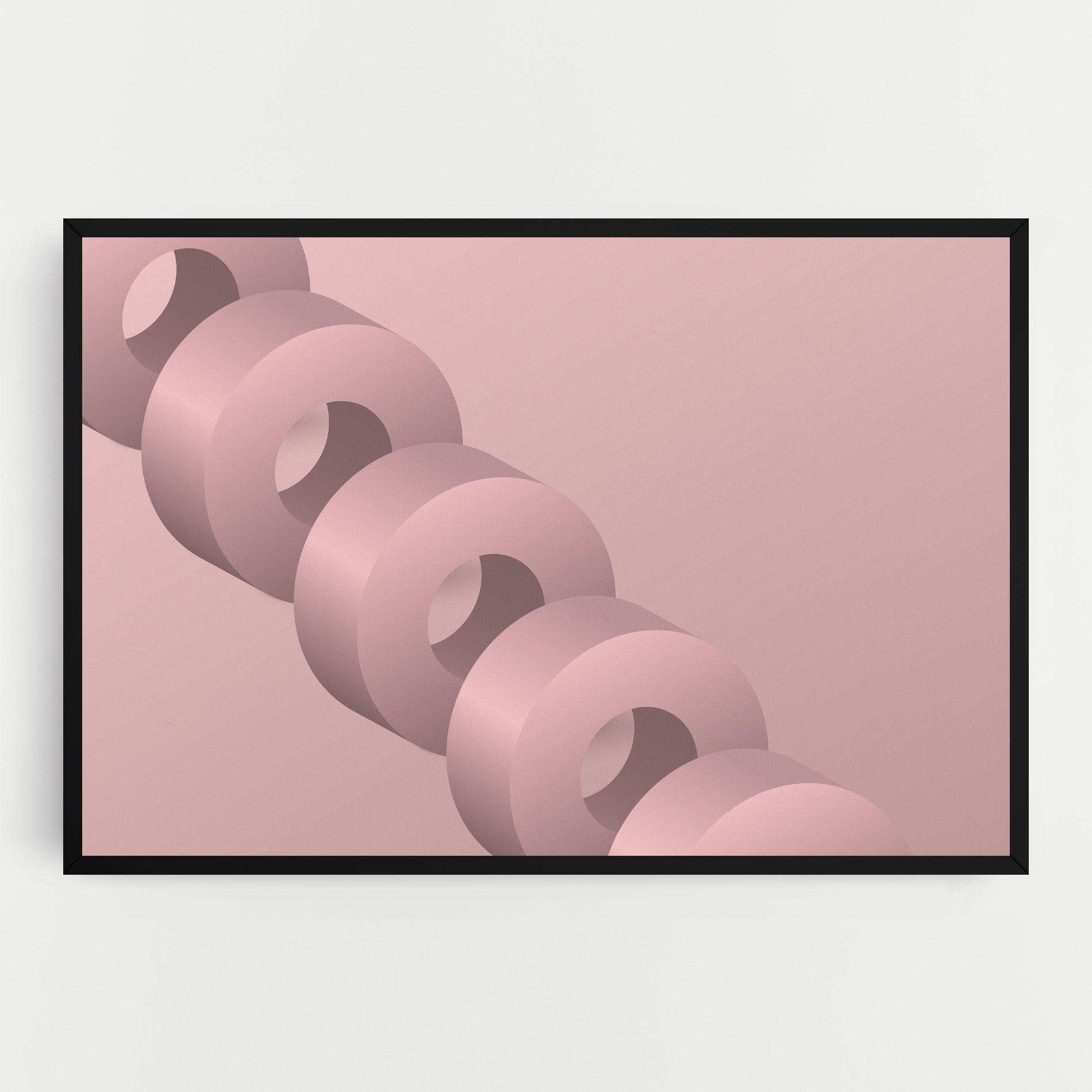 Tablou Canvas Pink Circle mockup 0