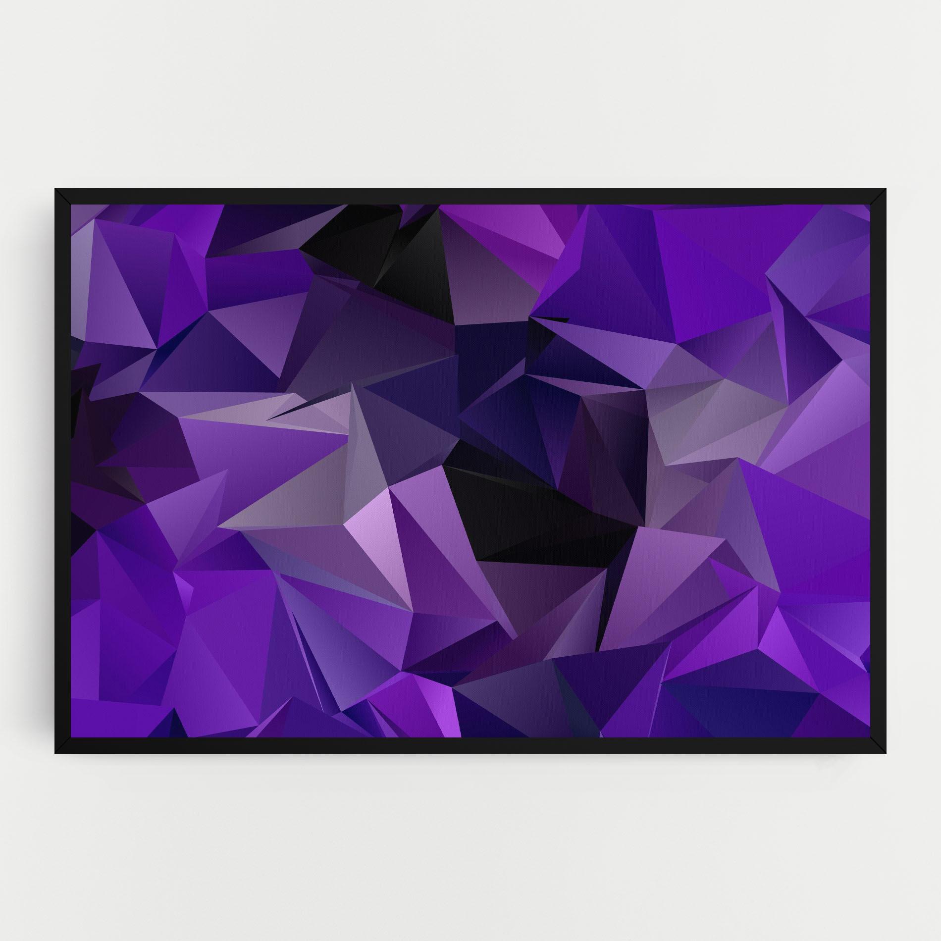 Tablou Canvas Purple Triangle Mix mockup 0