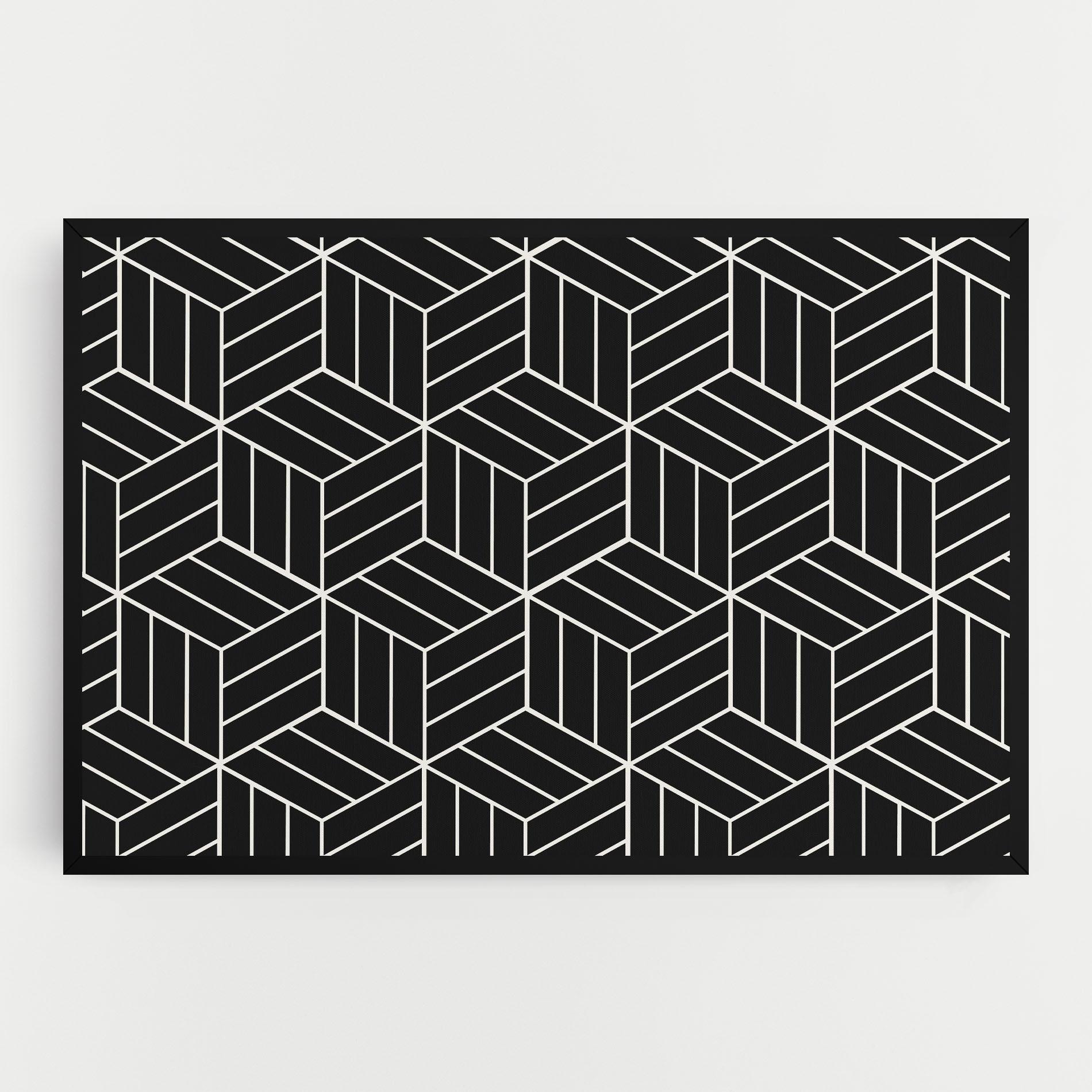 Tablou Canvas White Square mockup 0