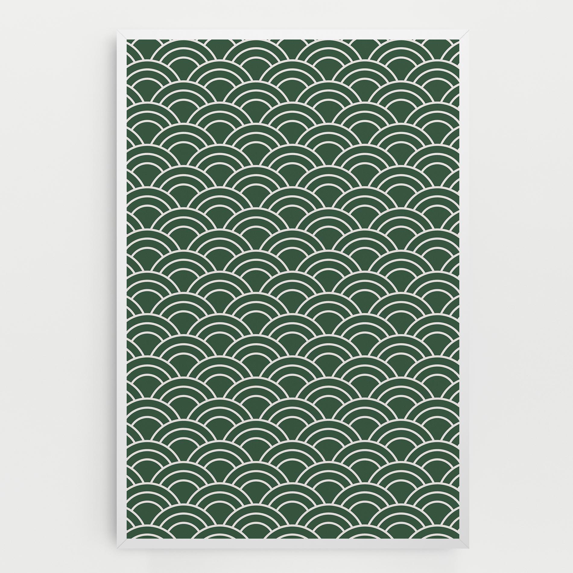 Tablou Canvas Green Semi Circle mockup 0