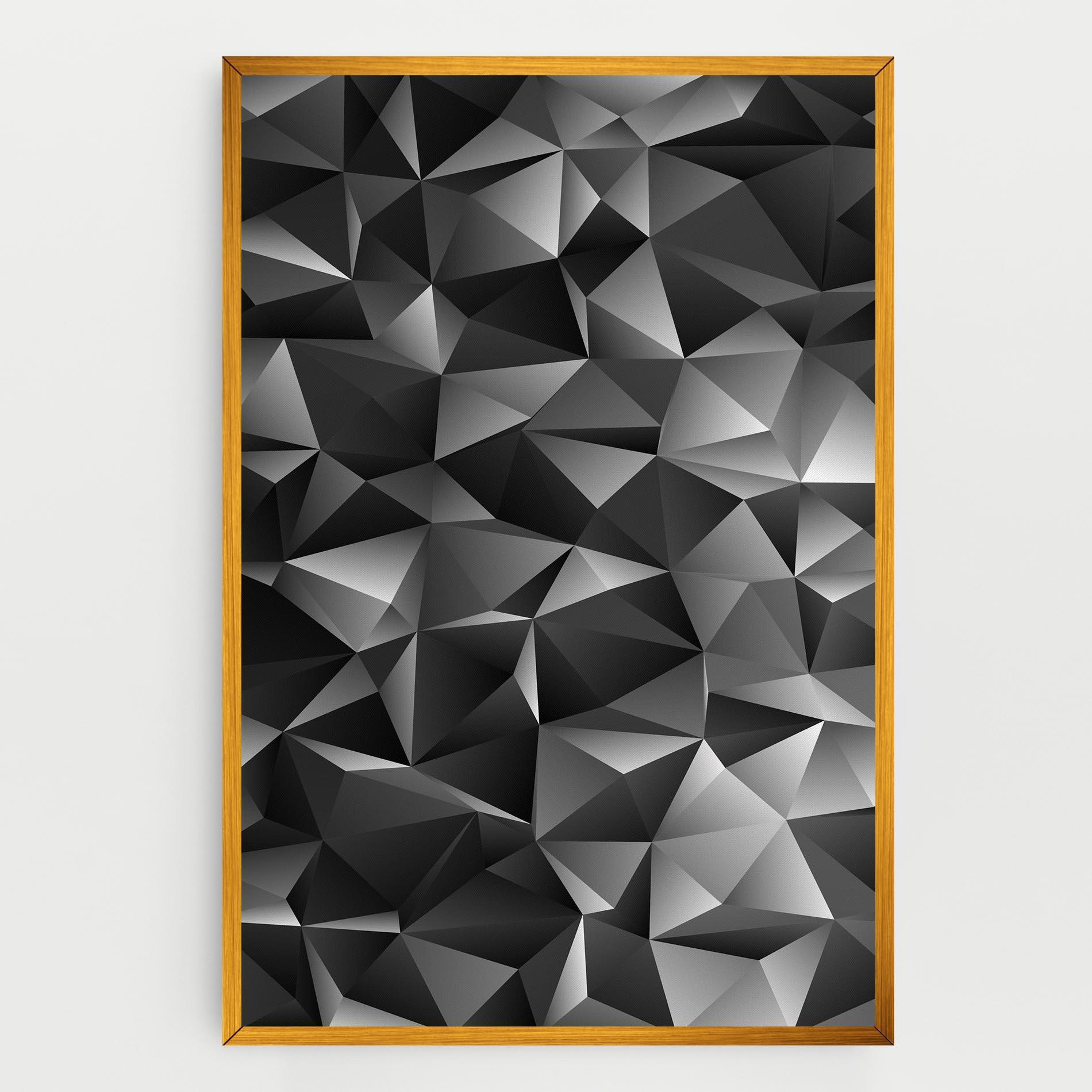 Tablou Canvas Black Triangle Pattern mockup 0