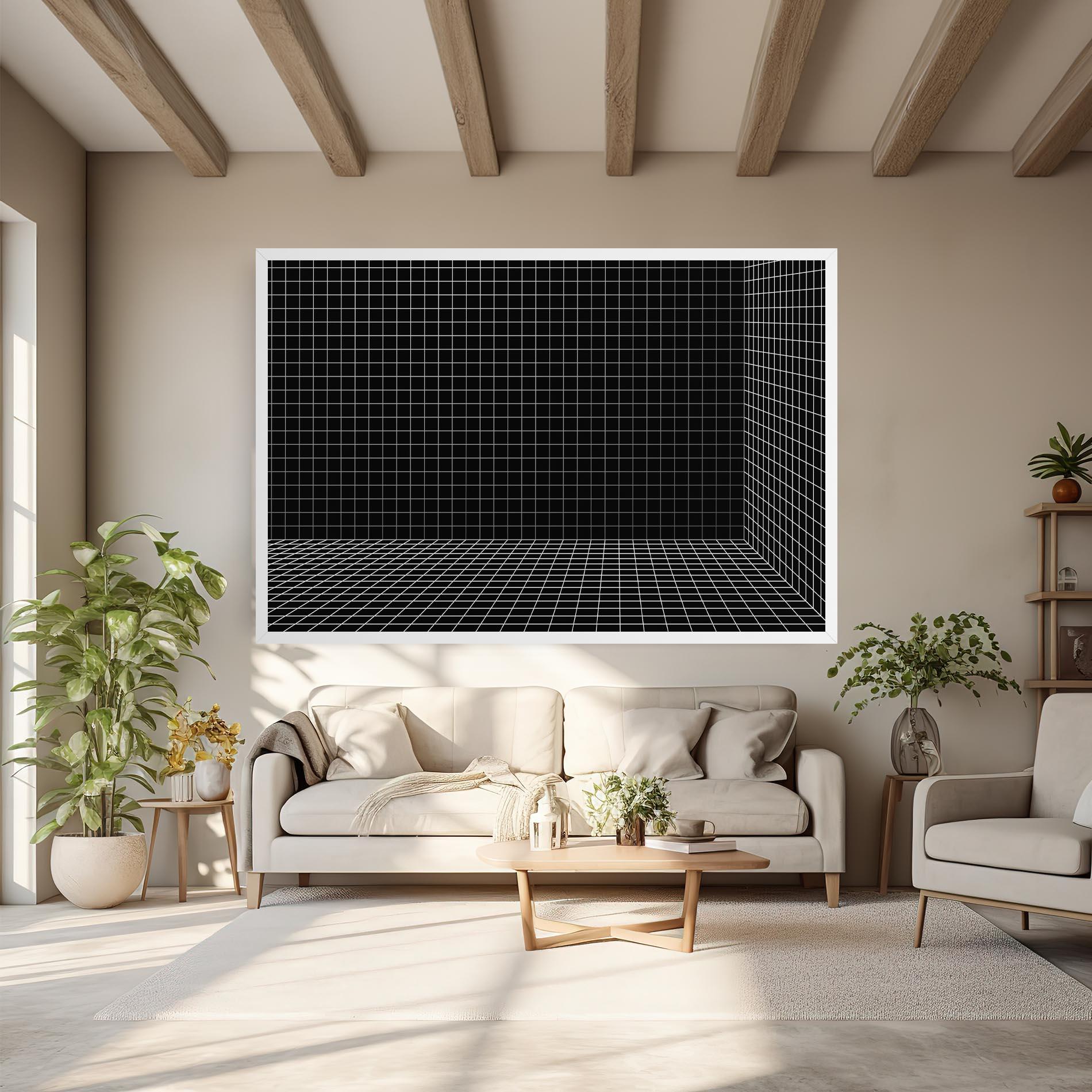 Tablou Canvas 3d Lines mockup 6