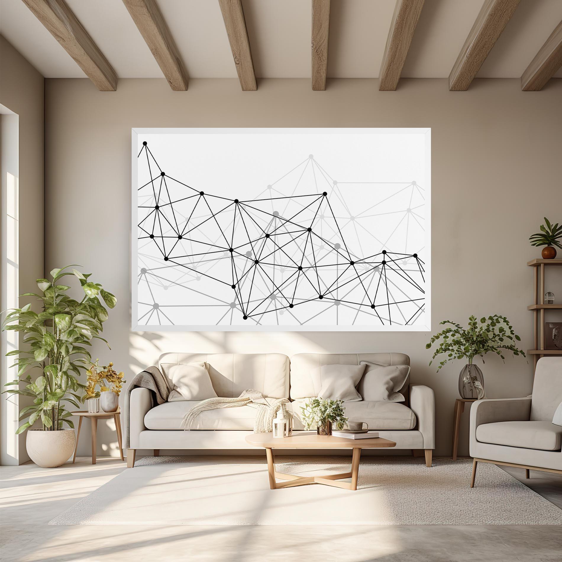 Tablou Canvas Black Connecting mockup 6