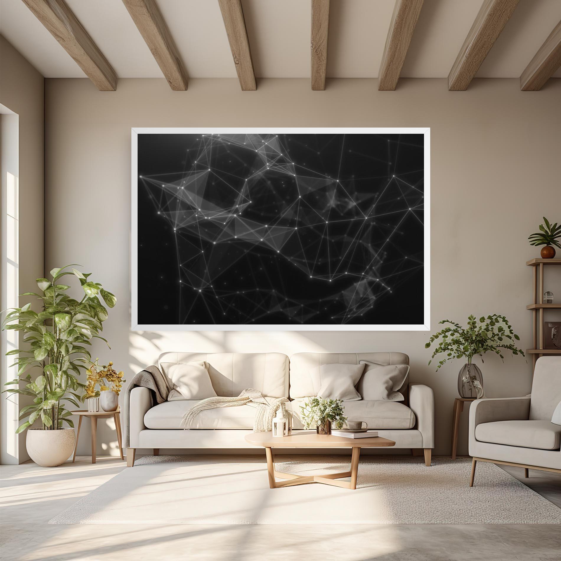 Tablou Canvas Connecting Lines mockup 6