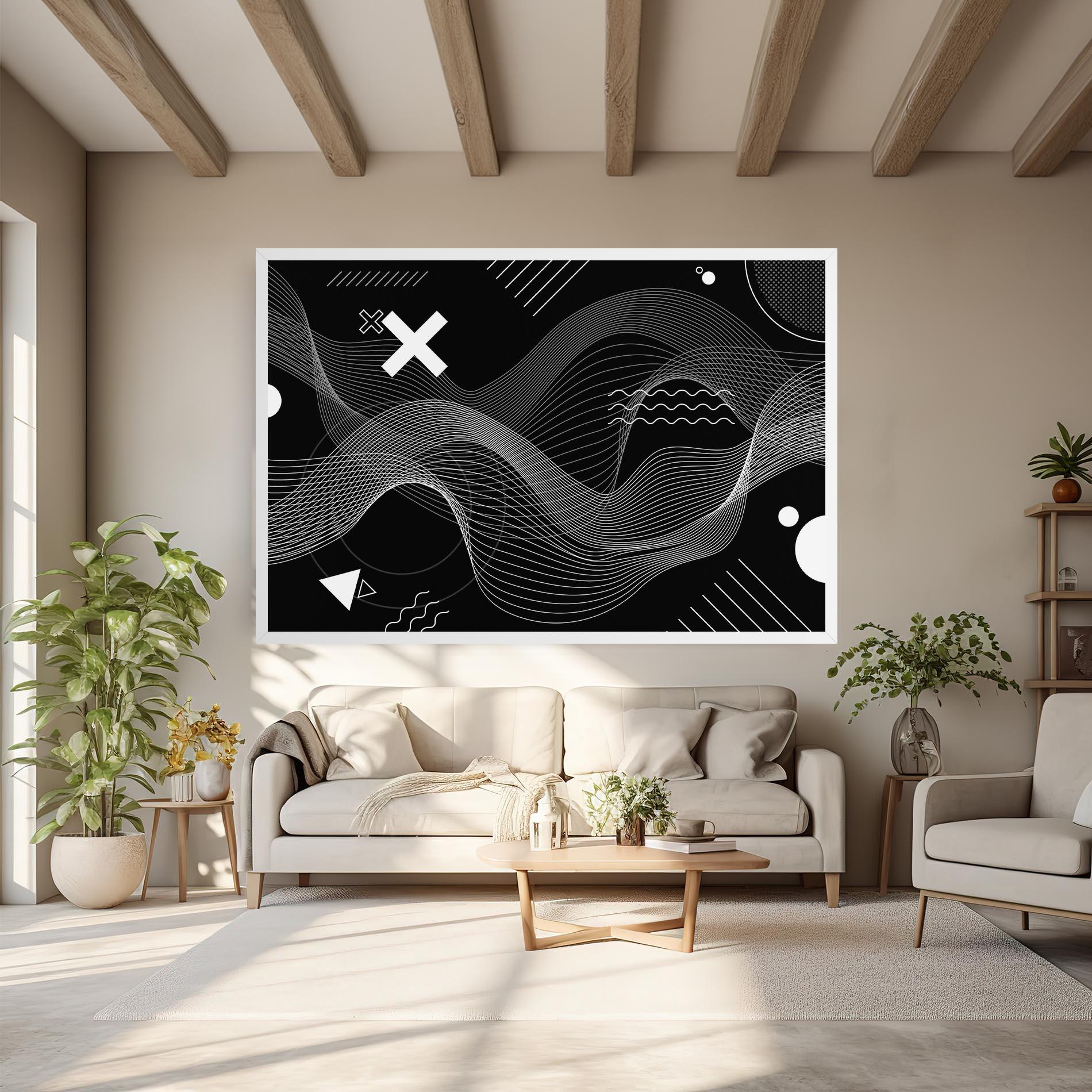 Tablou Canvas Geometric Lines mockup 6