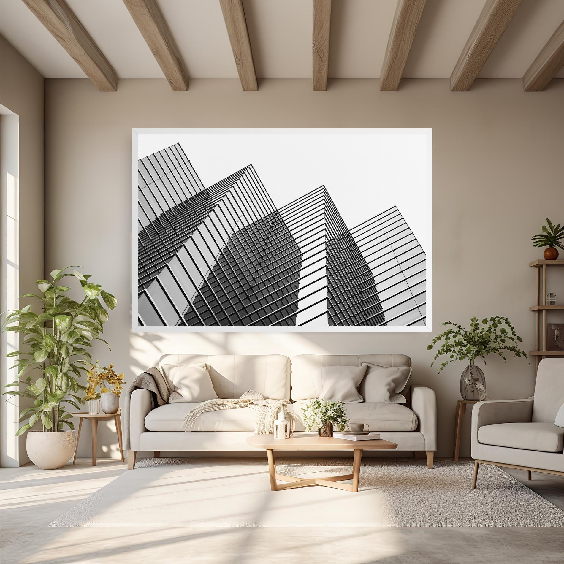 Tablou Canvas Square Building mockup 6