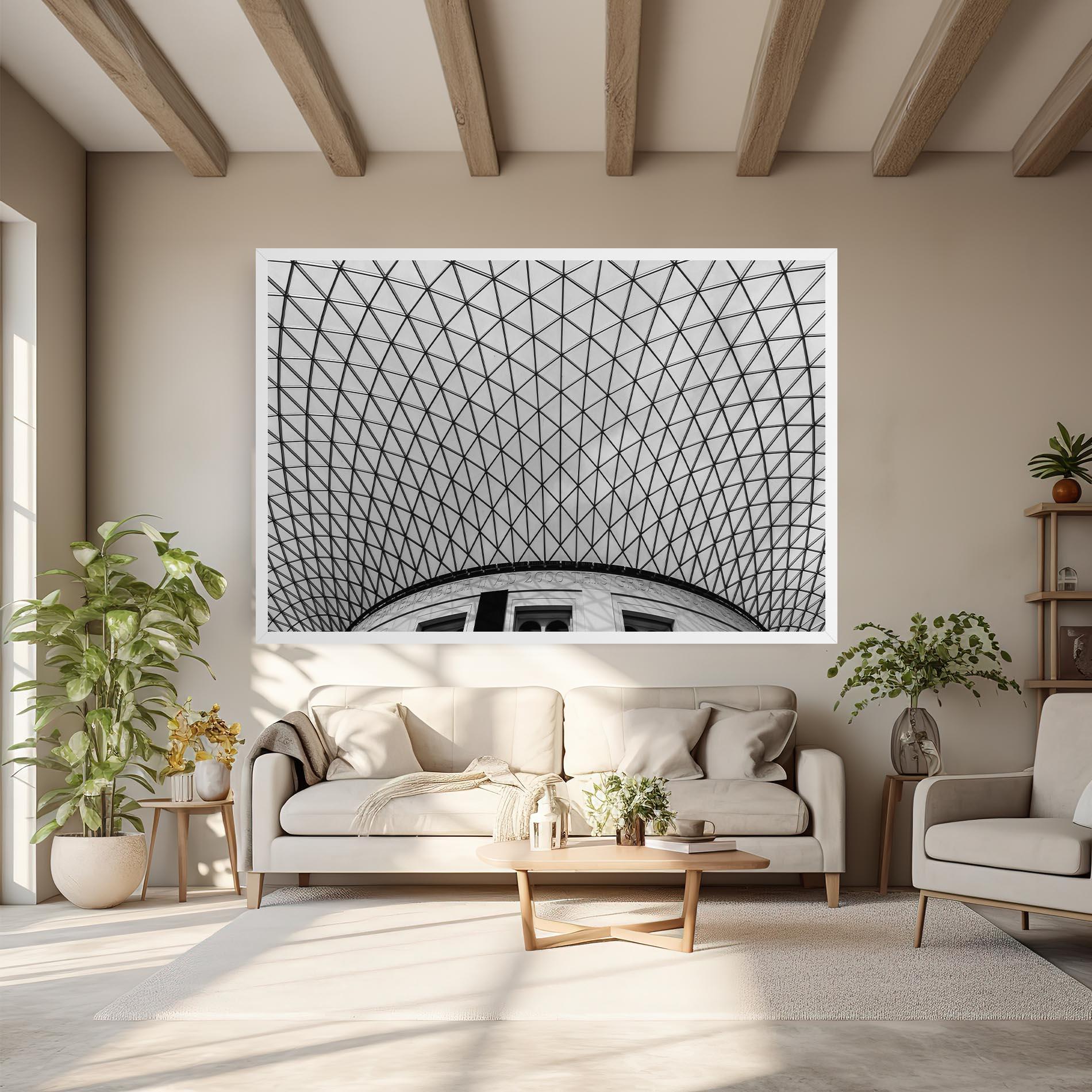 Tablou Canvas Triangle Ceiling mockup 6