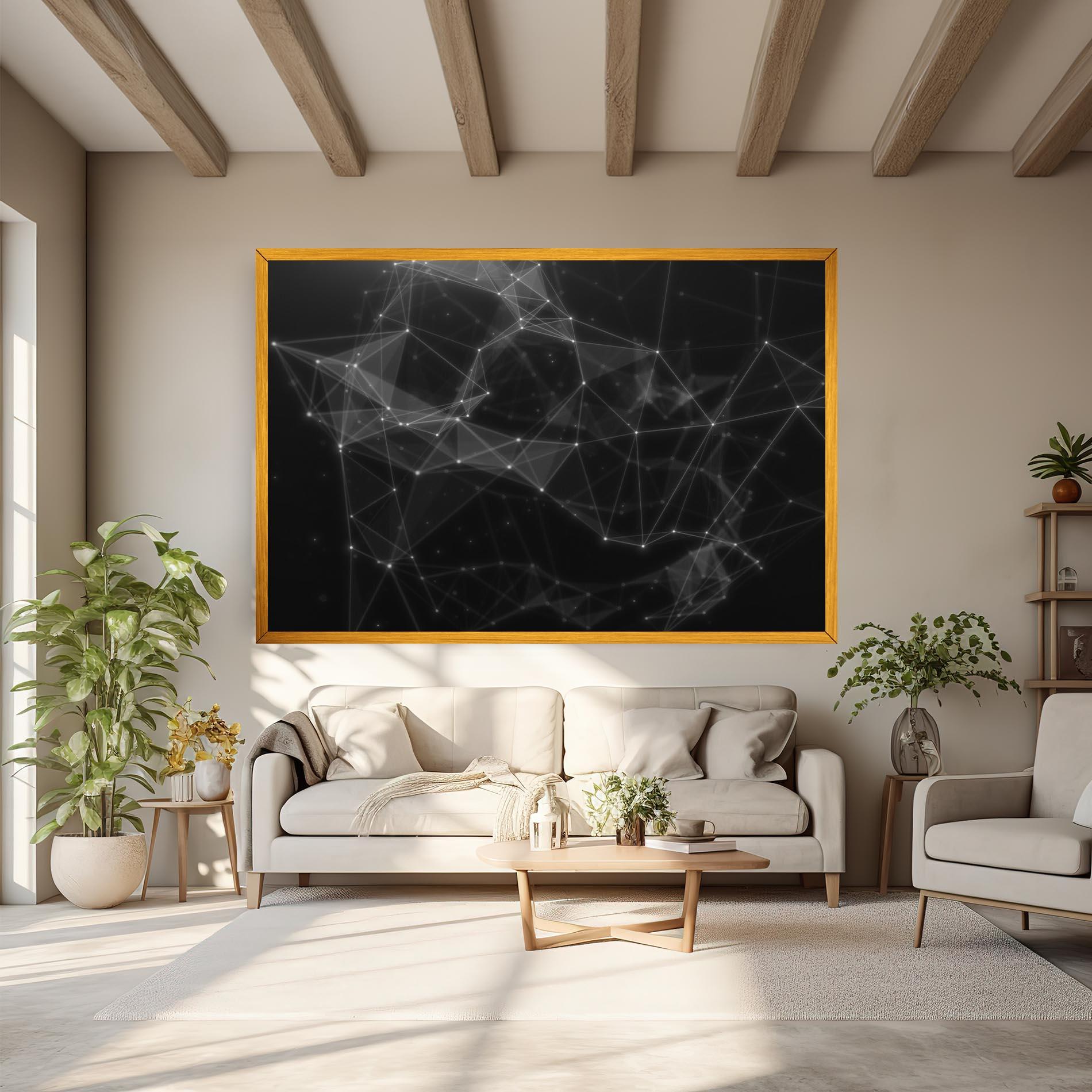 Tablou Canvas Connecting Lines mockup 6