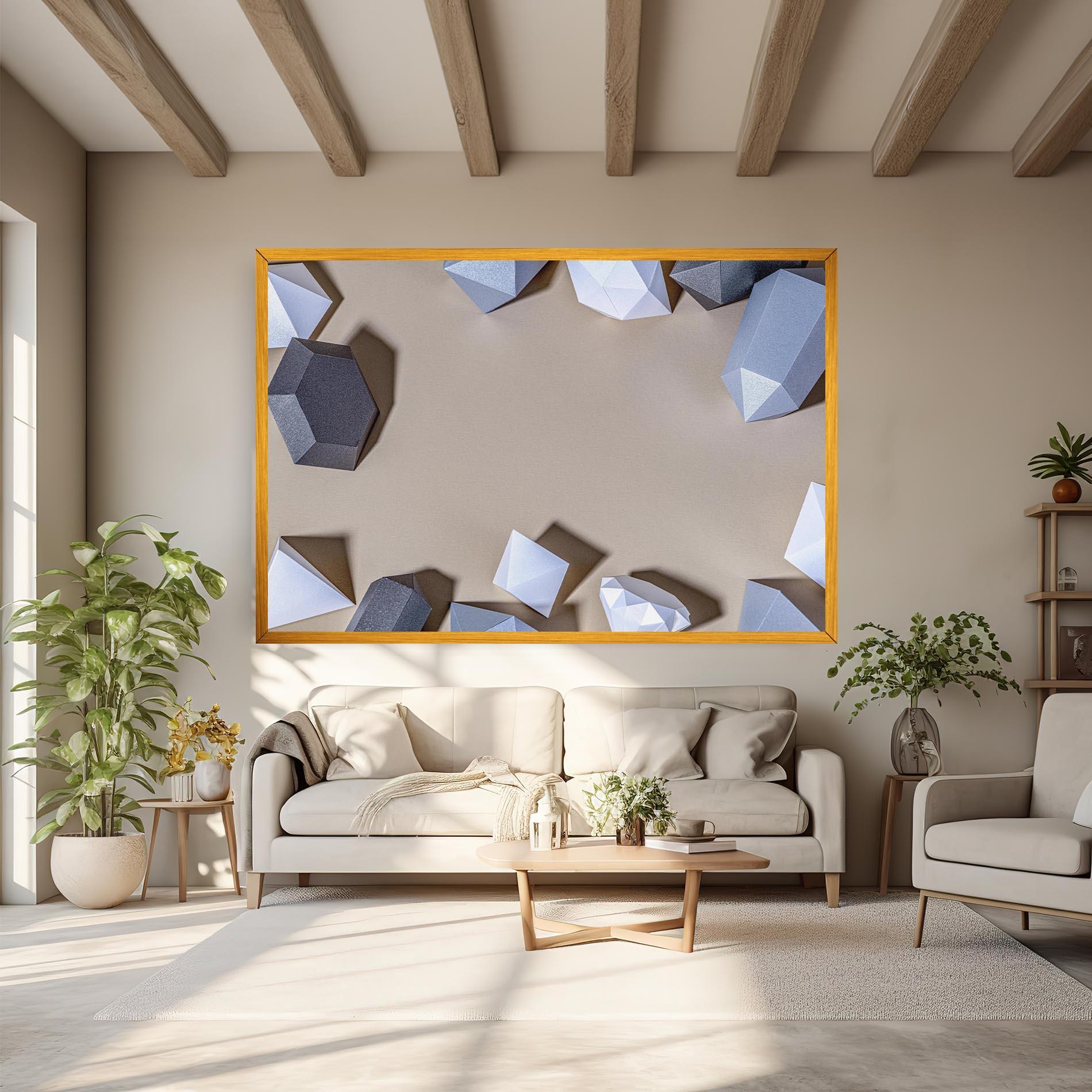 Tablou Canvas Geometric 3d Shapes mockup 6