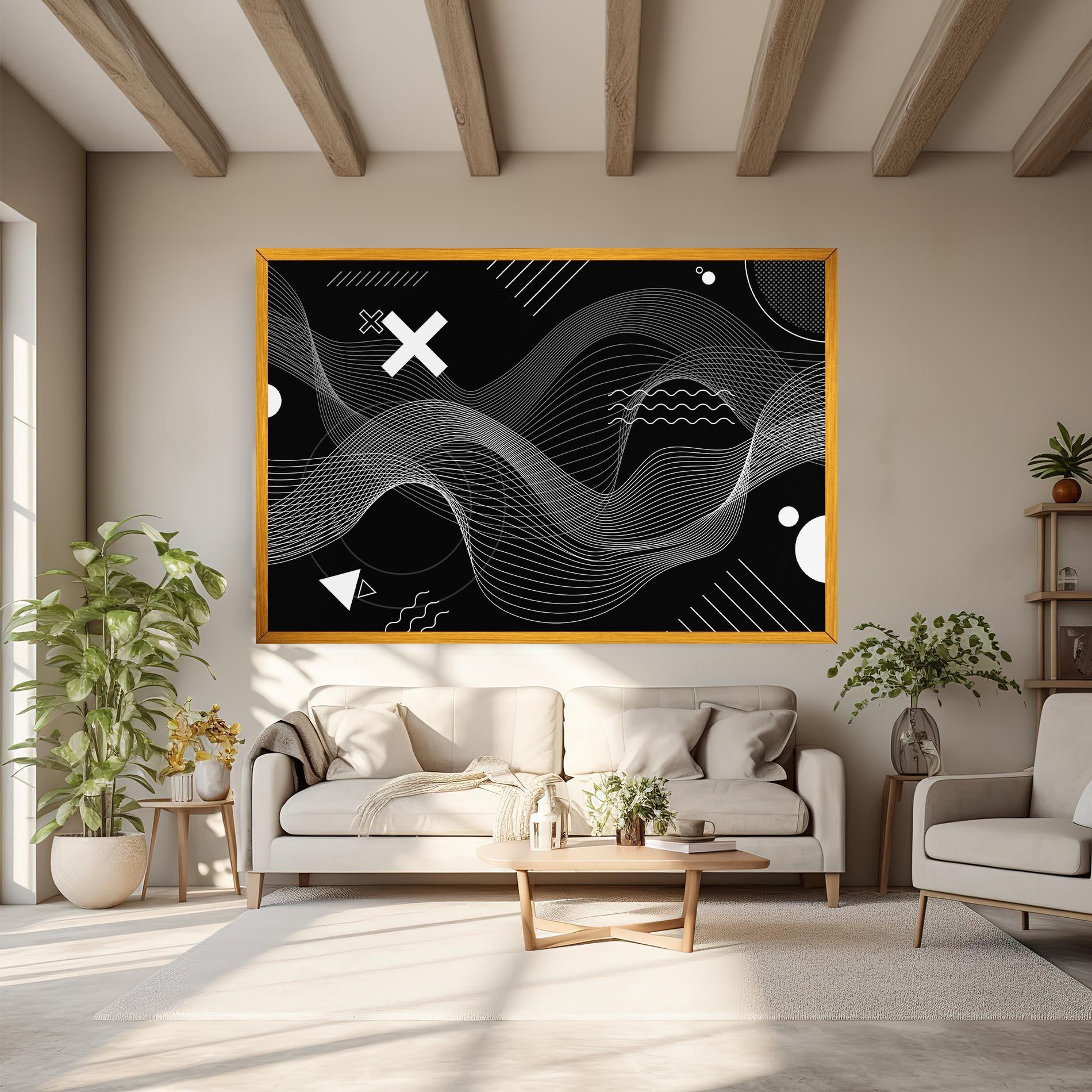 Tablou Canvas Geometric Lines mockup 6