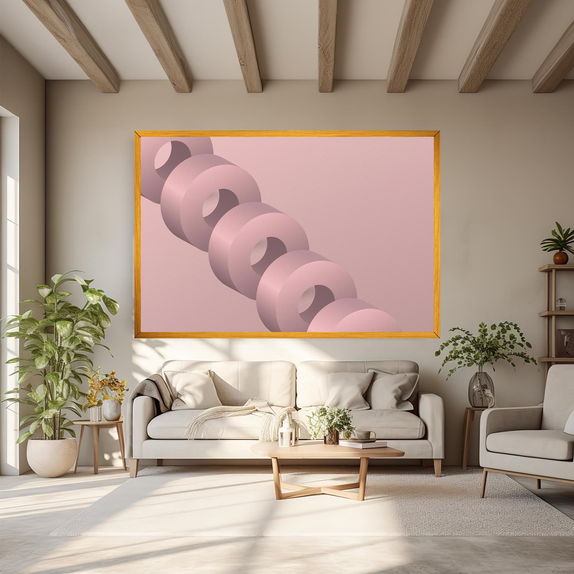 Pink Circle mockup 6
