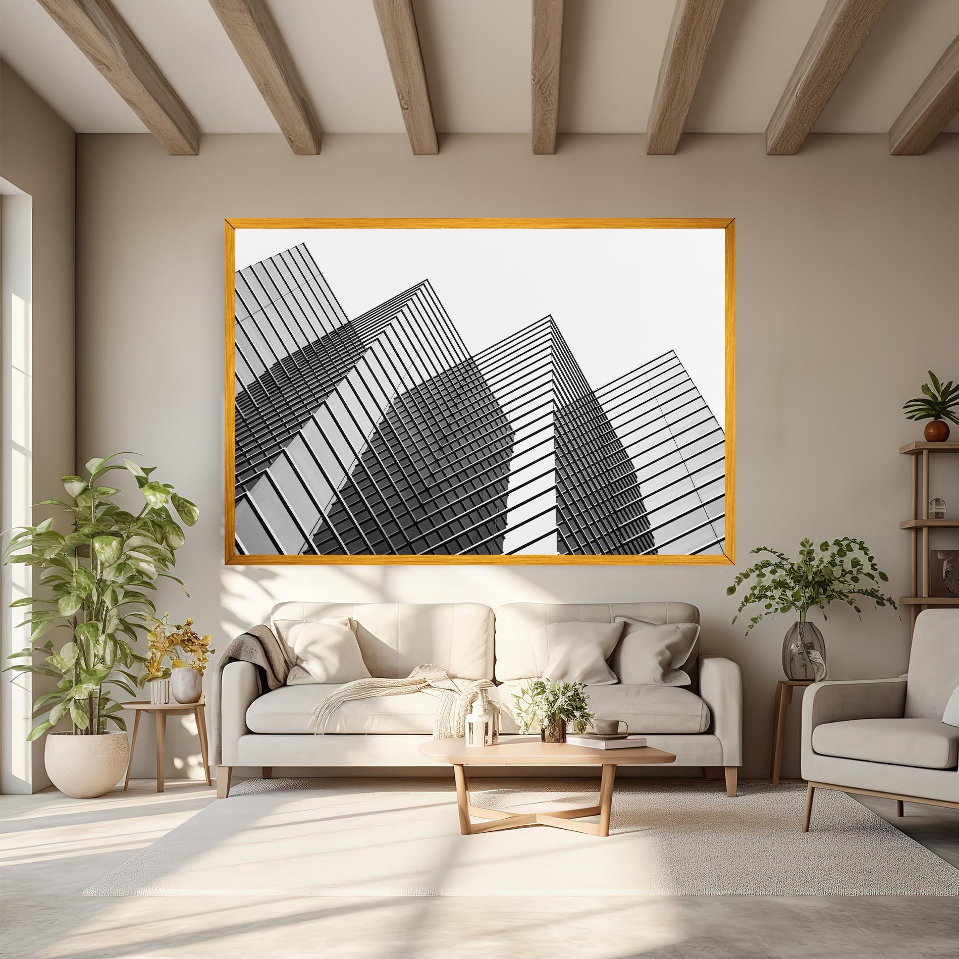 Tablou Canvas Square Building mockup 6