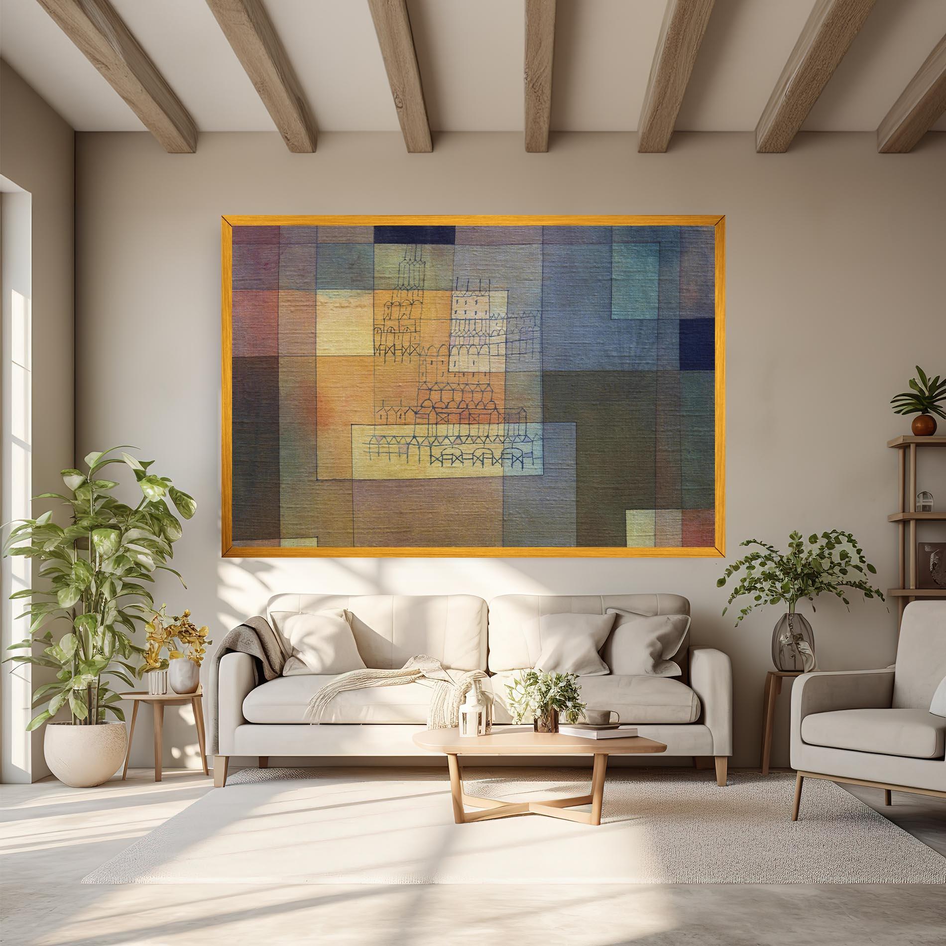 Tablou Canvas Water Color Square mockup 6