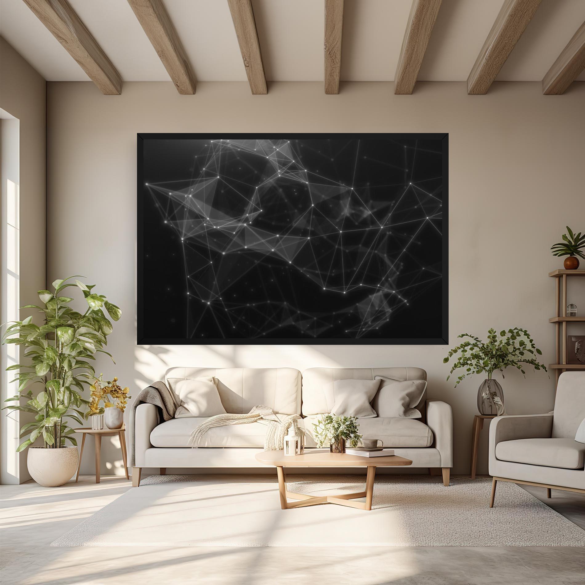 Tablou Canvas Connecting Lines mockup 6