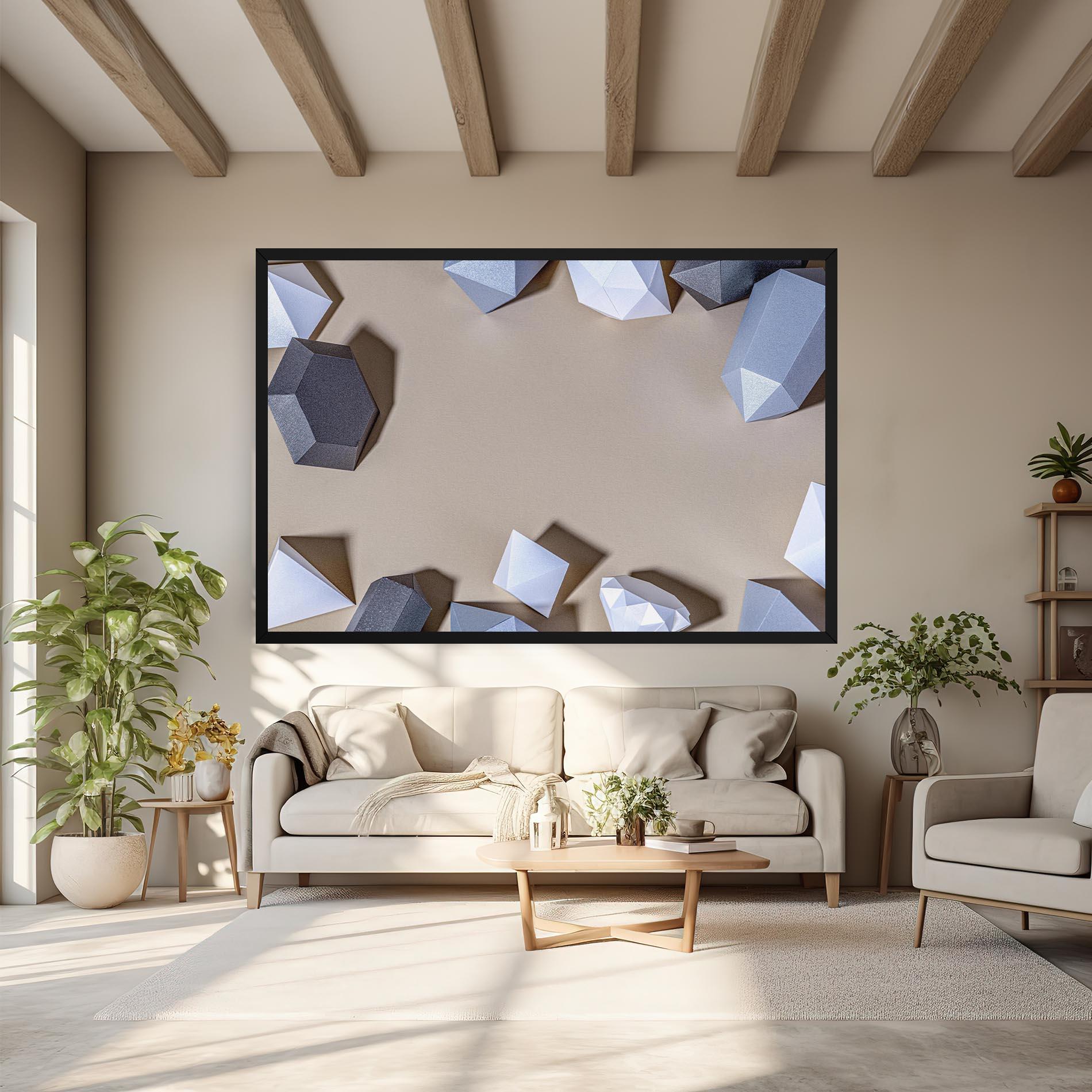 Tablou Canvas Geometric 3d Shapes mockup 6