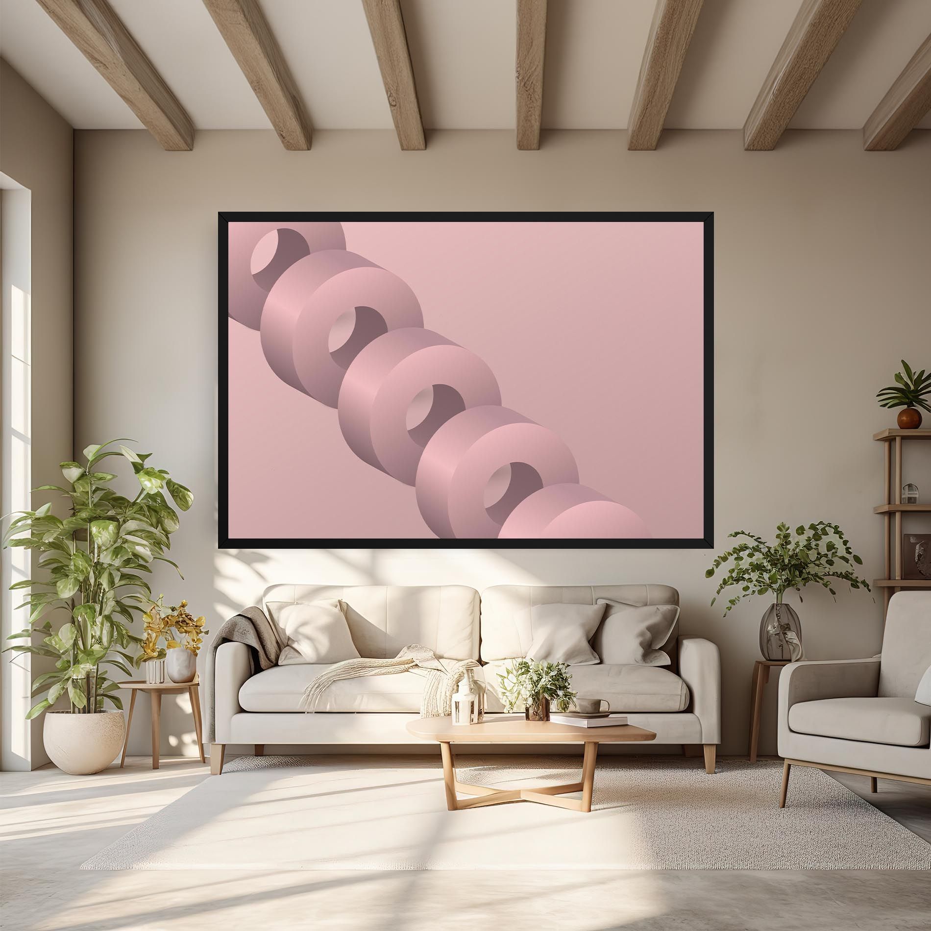 Pink Circle mockup 6