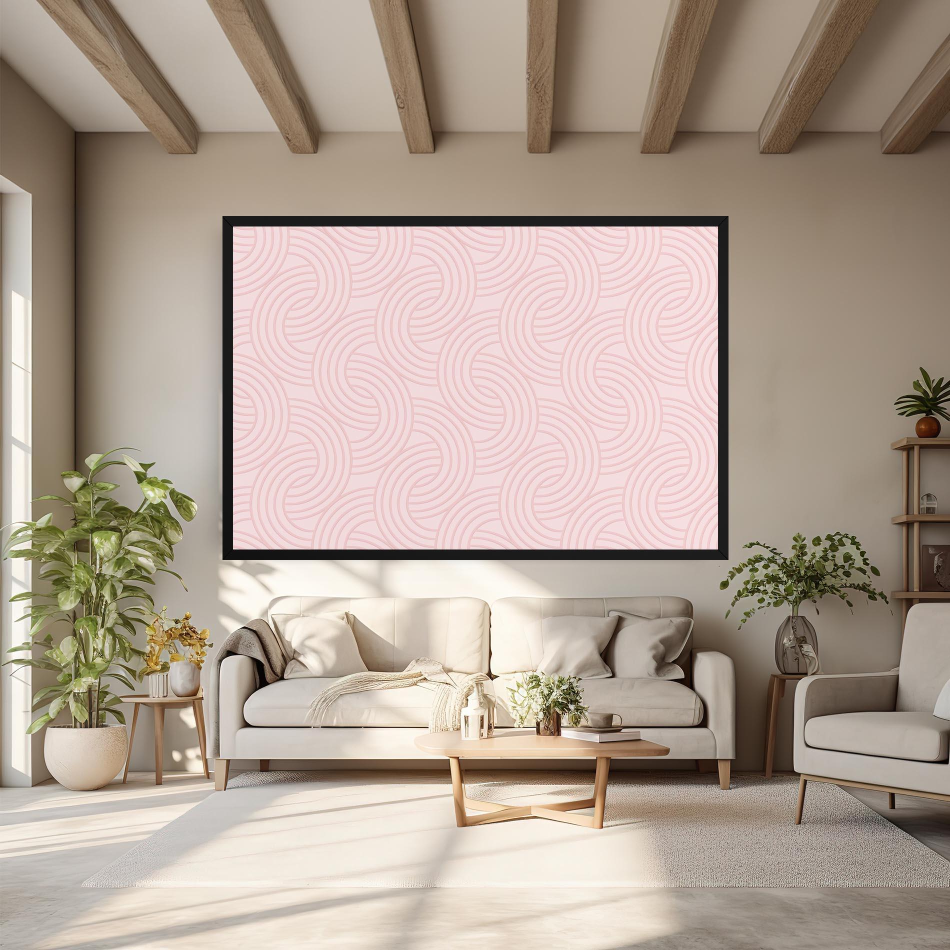 Tablou Canvas Pink Lines mockup 6