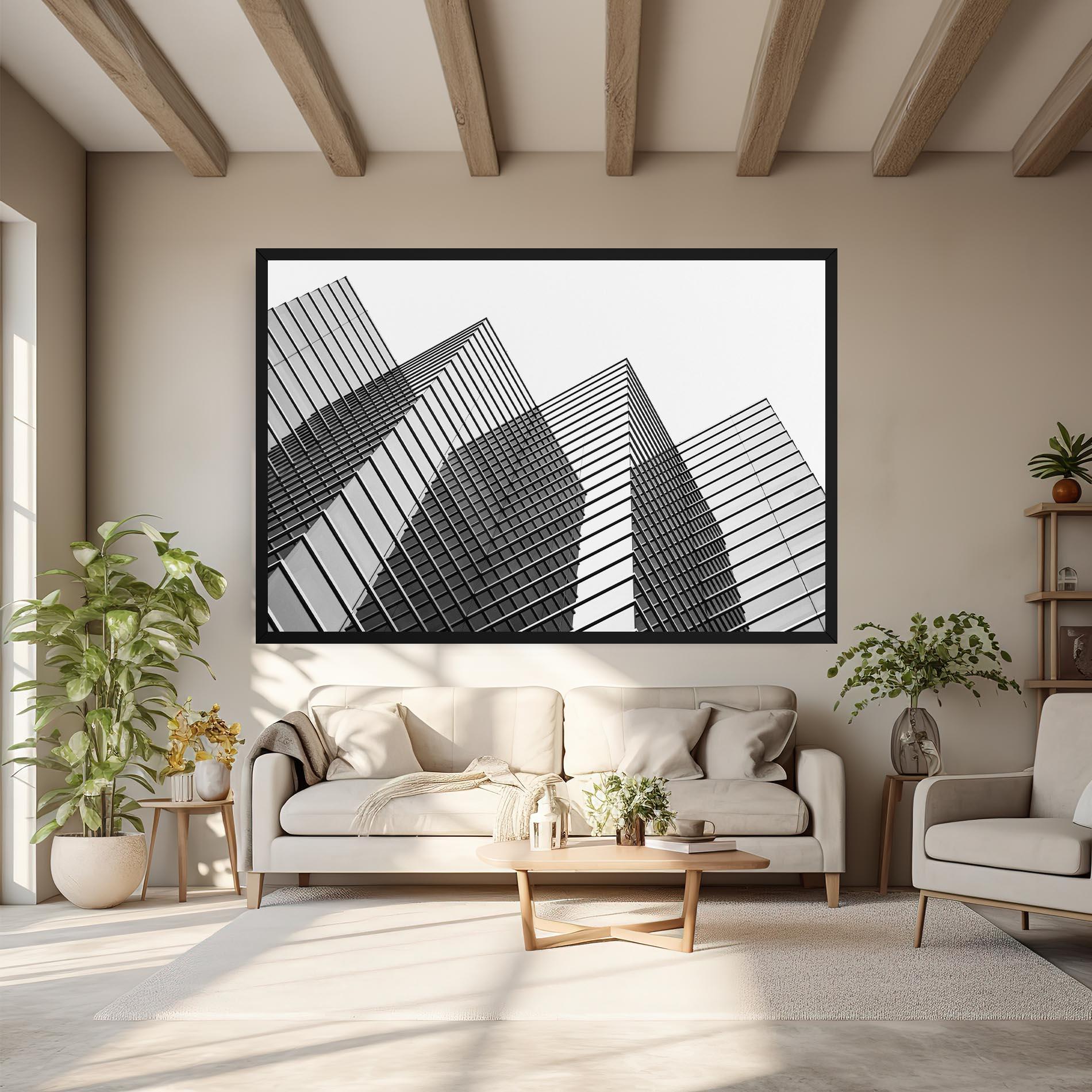 Tablou Canvas Square Building mockup 6