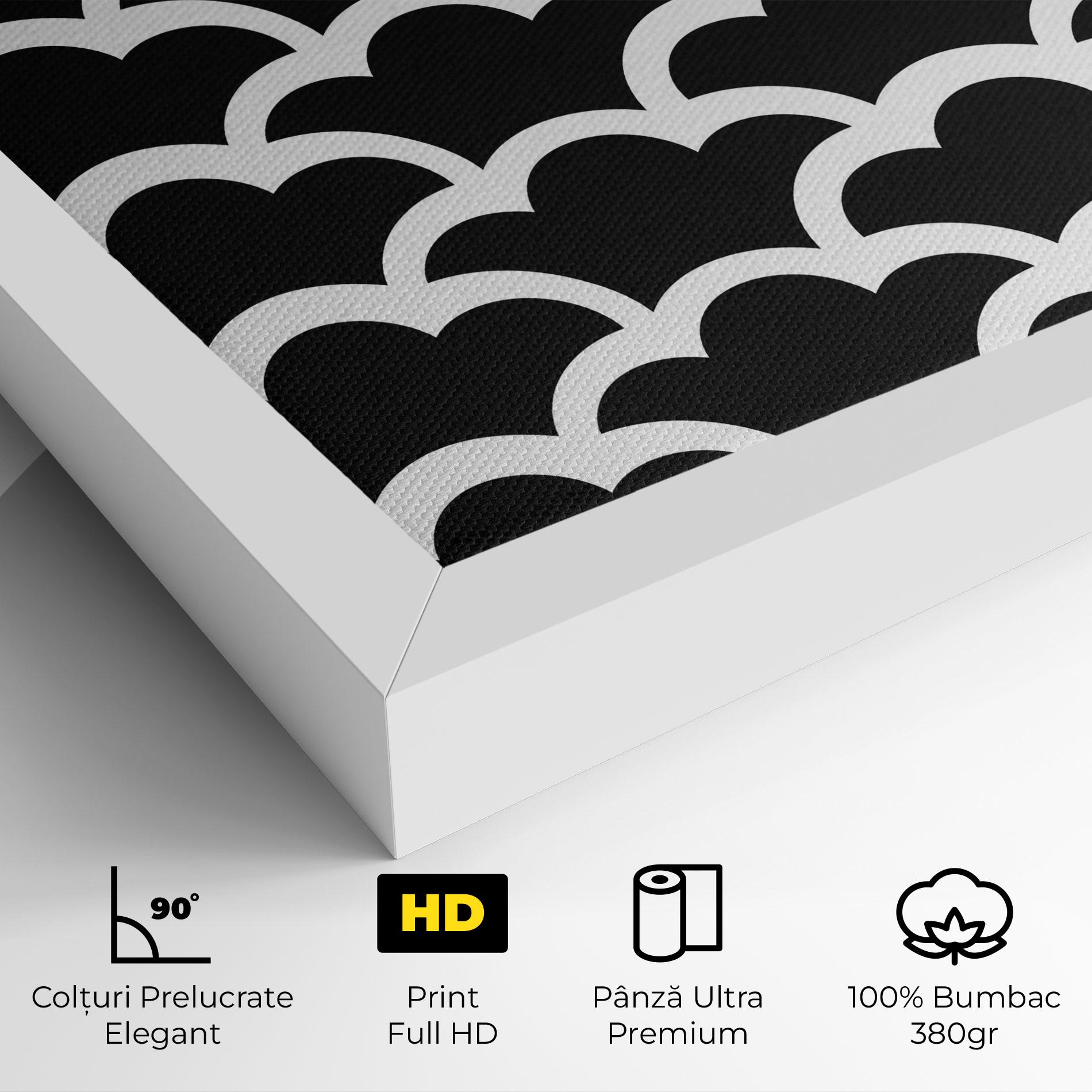 Tablou Canvas Black Clouds mockup 4