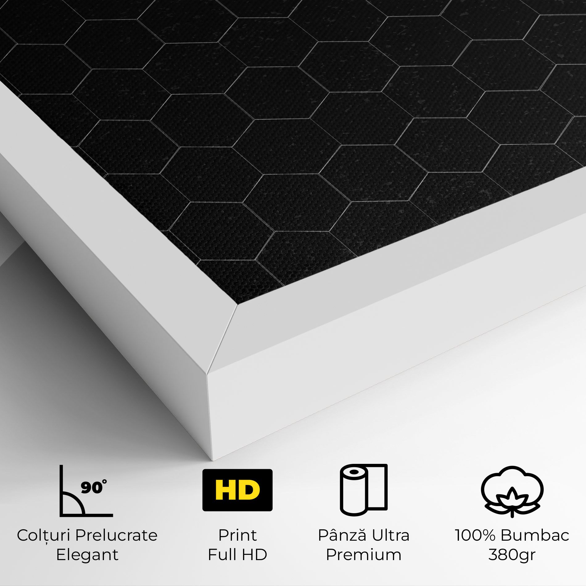 Black Hexagon mockup 4