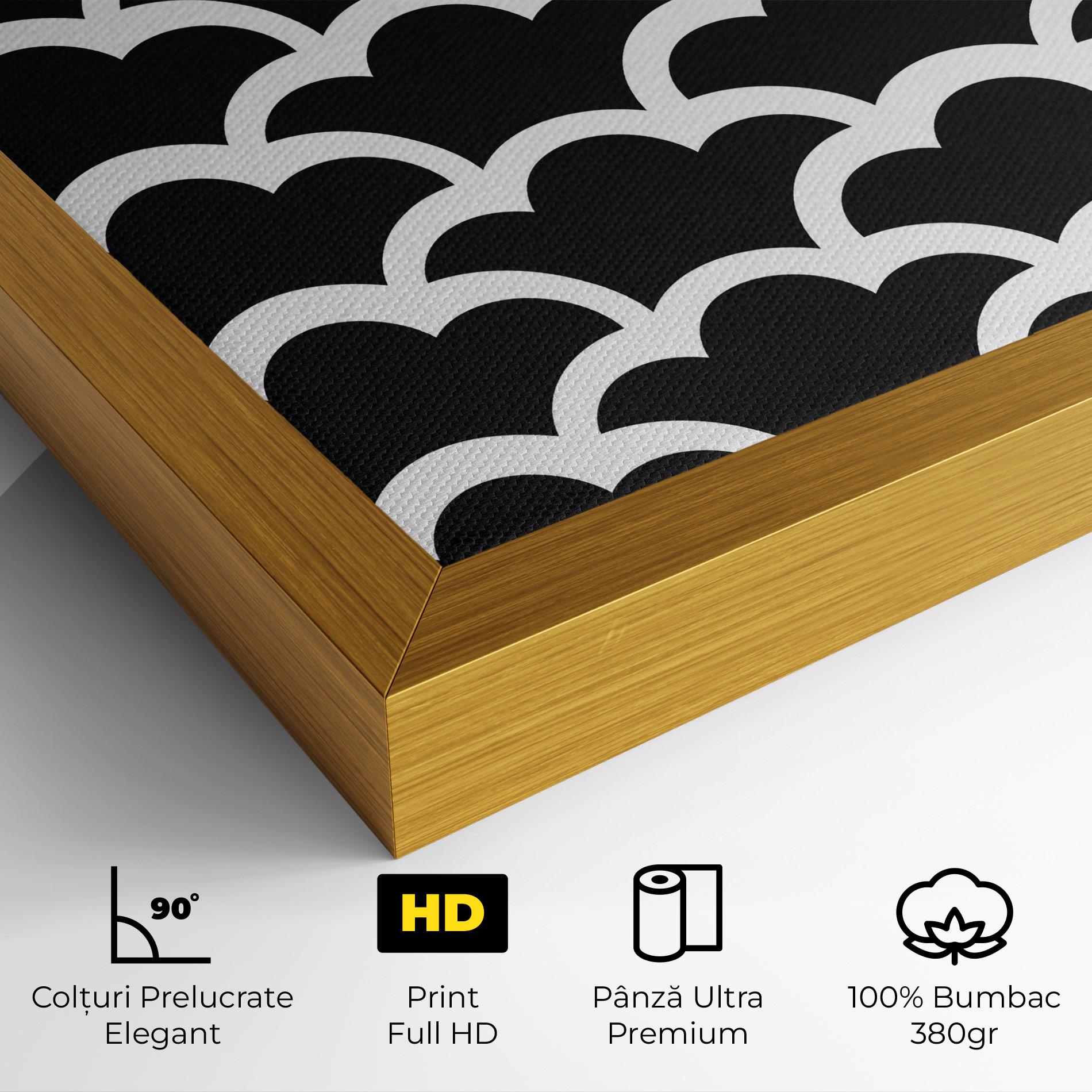 Tablou Canvas Black Clouds mockup 4