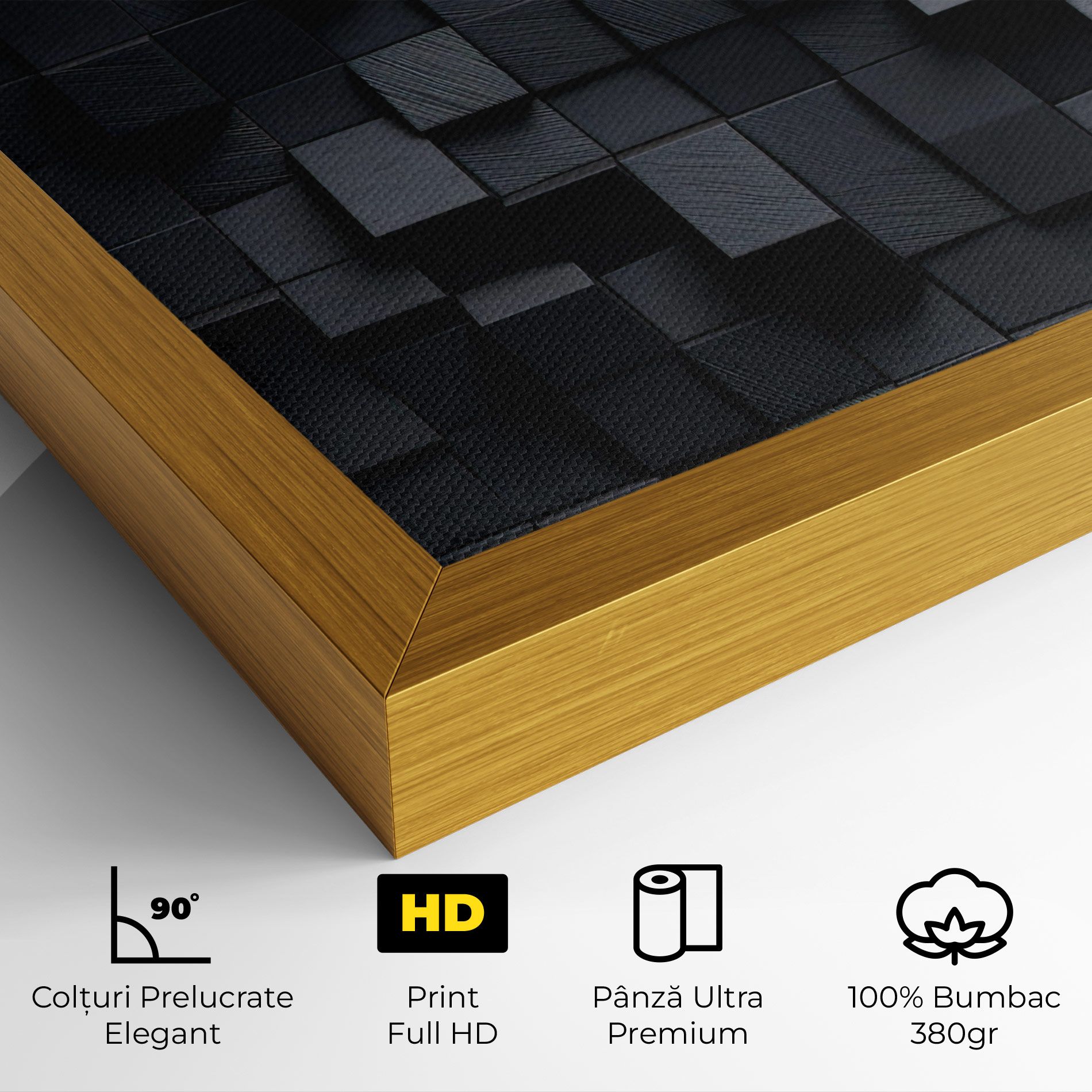 Black Square Pattern mockup 4