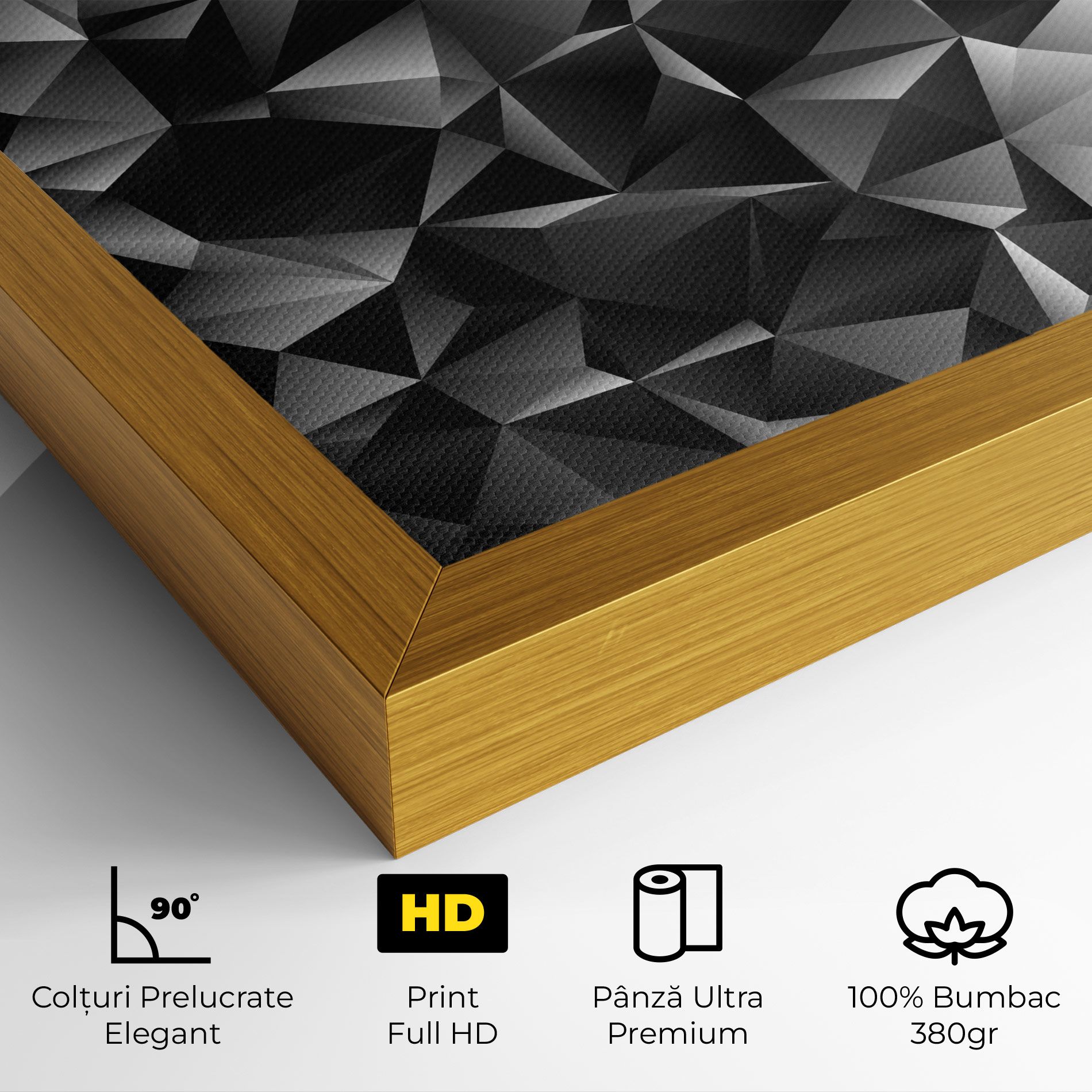 Black Triangle Pattern mockup 4