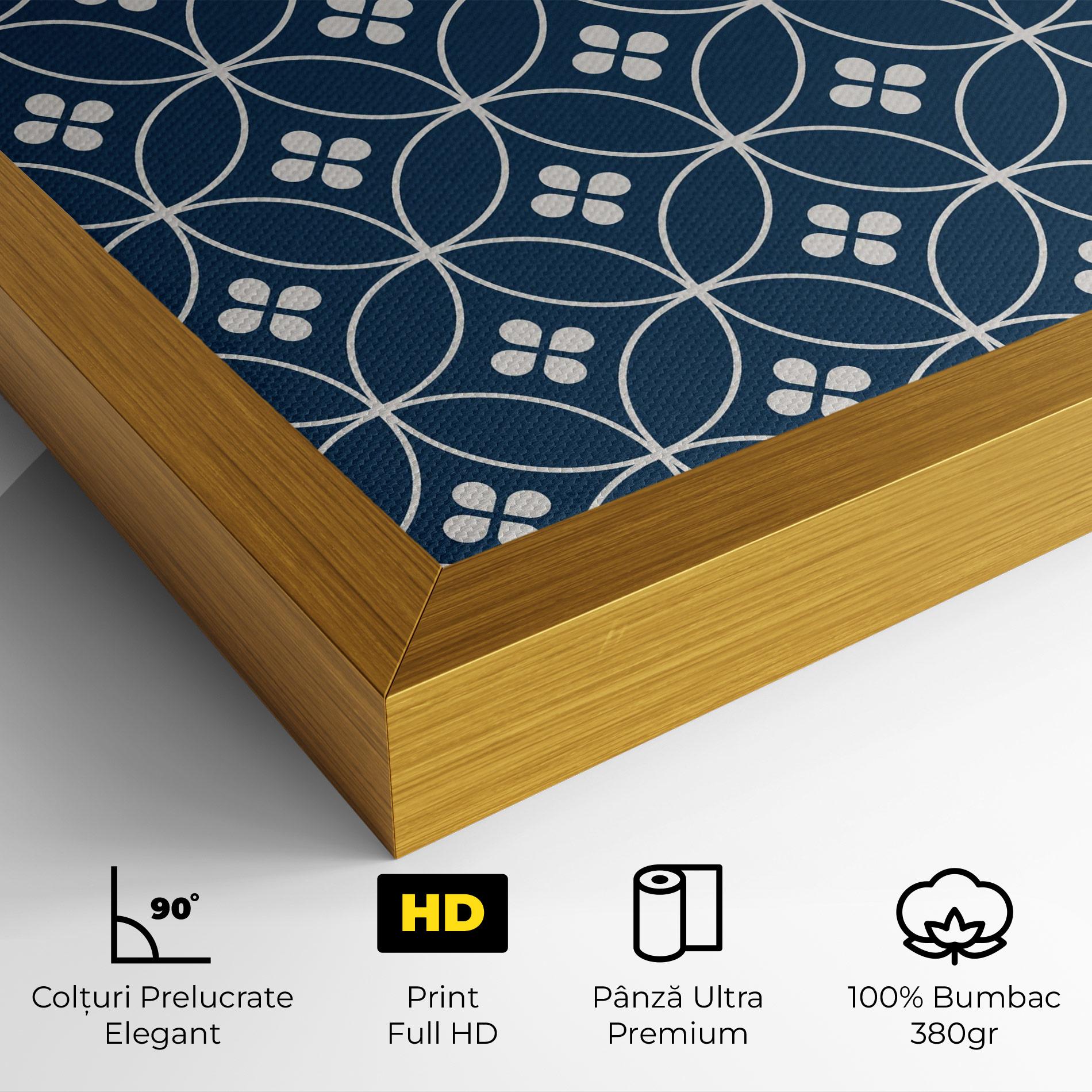 Tablou Canvas Blue Circle mockup 4