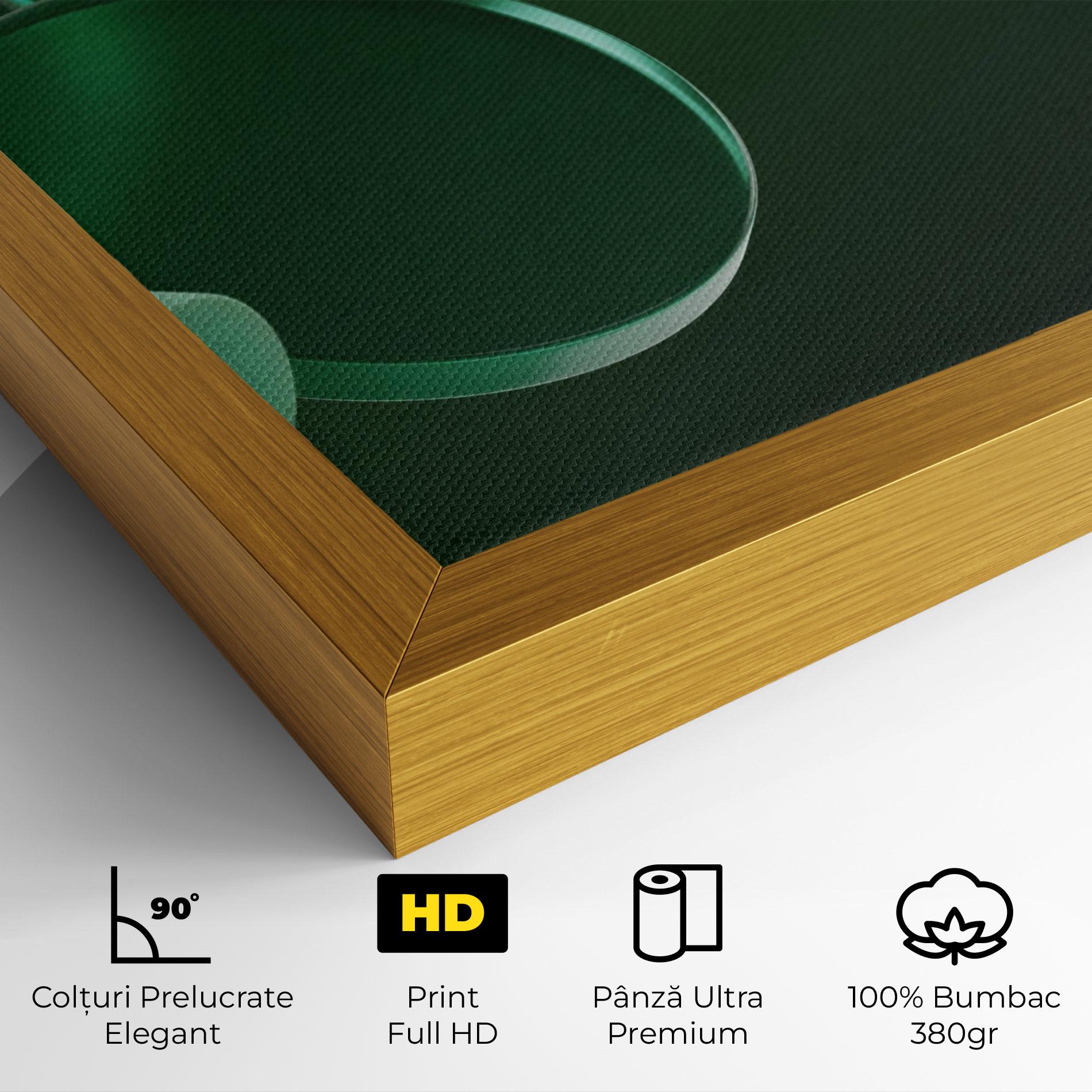 Tablou Canvas Green Circle Floating mockup 4