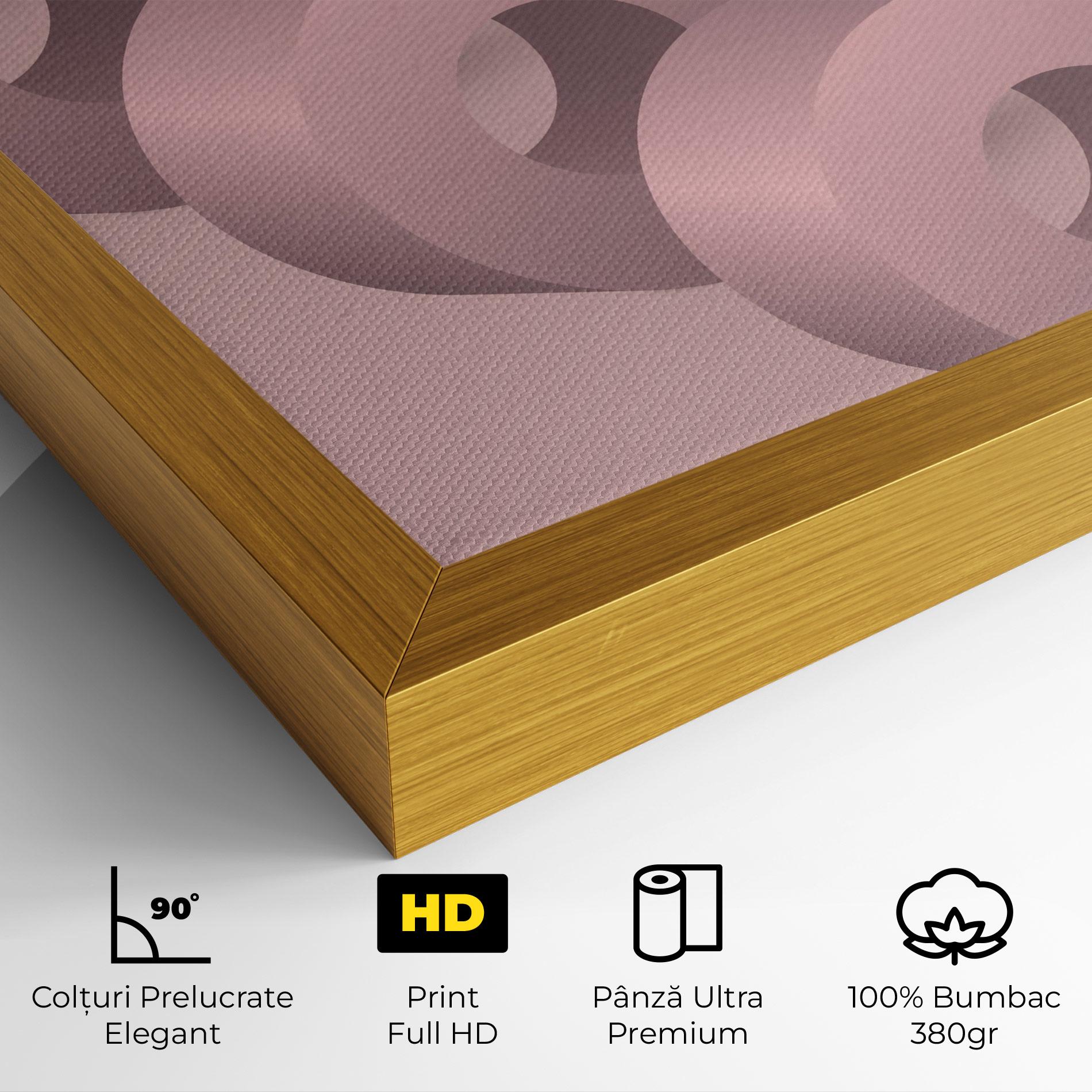 Tablou Canvas Pink Circle mockup 4