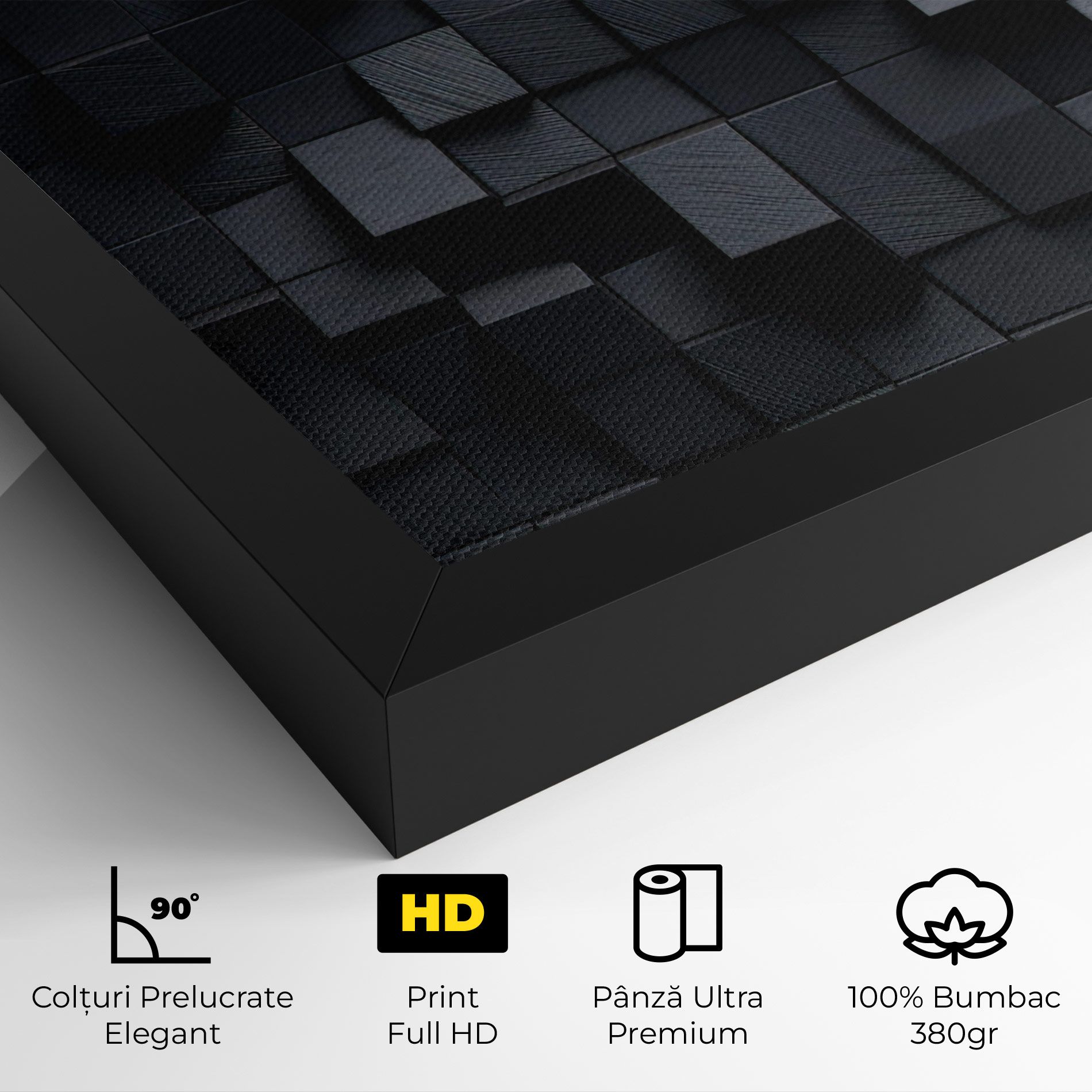 Black Square Pattern mockup 4