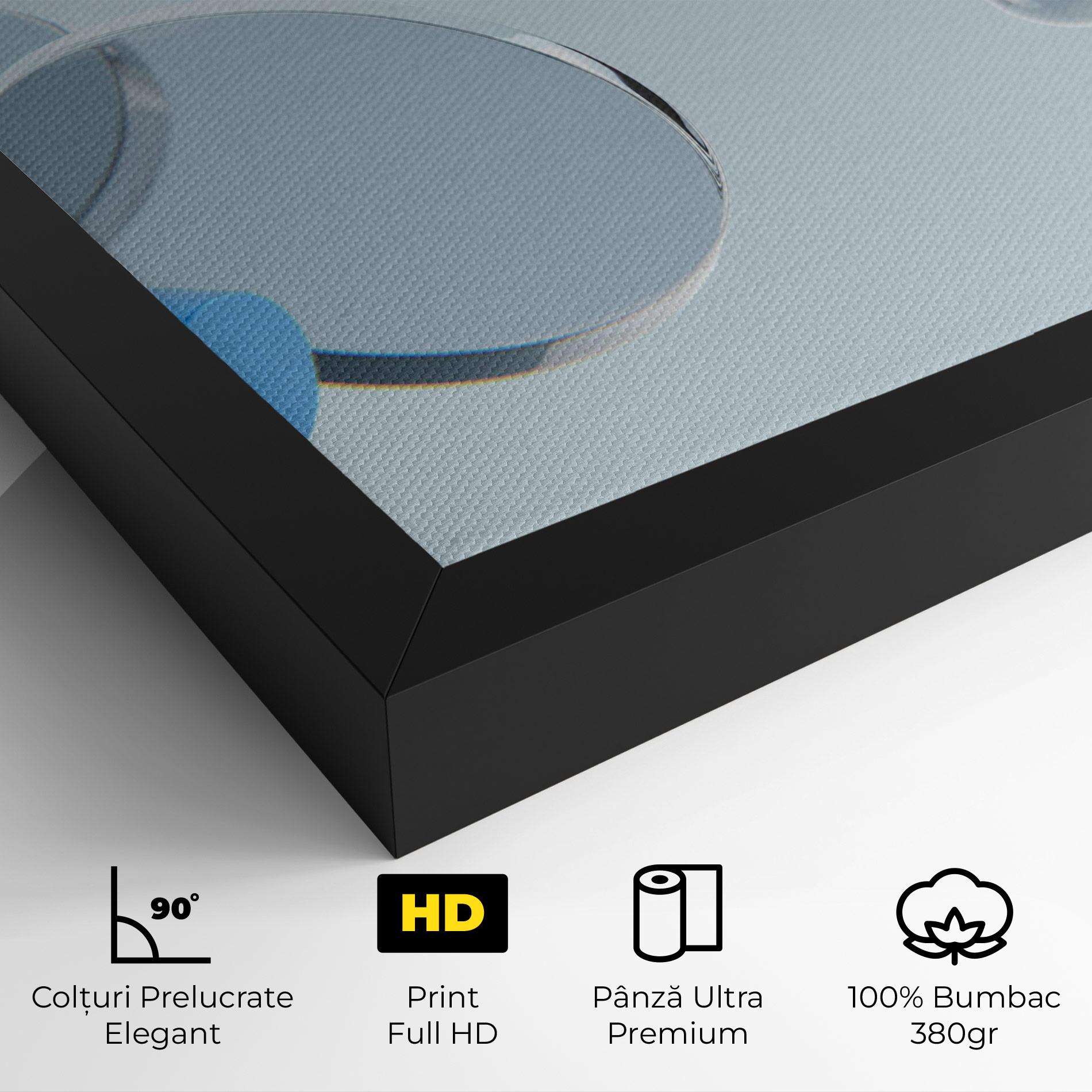 Tablou Canvas Blue Circle Floating mockup 4