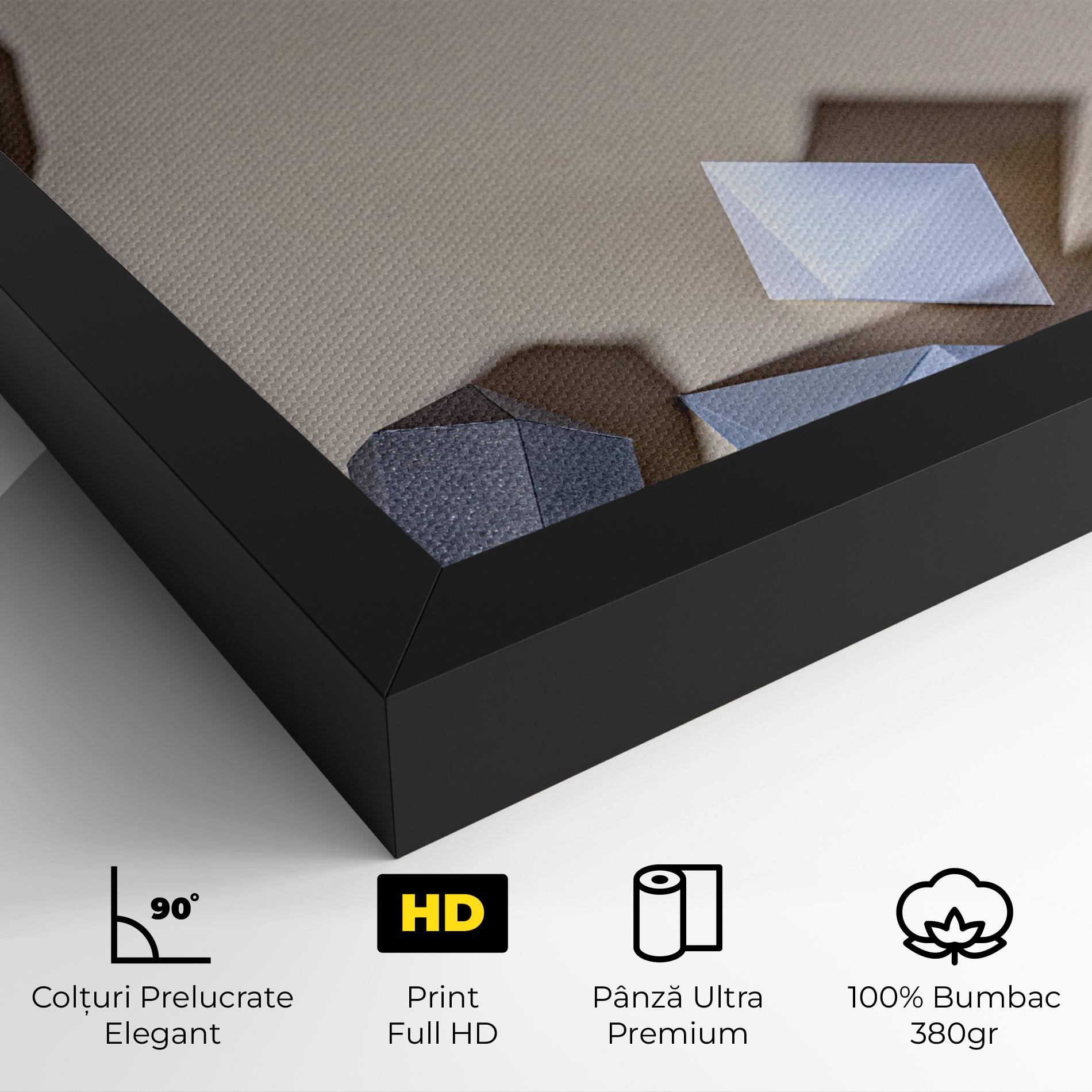 Tablou Canvas Geometric 3d Shapes mockup 4