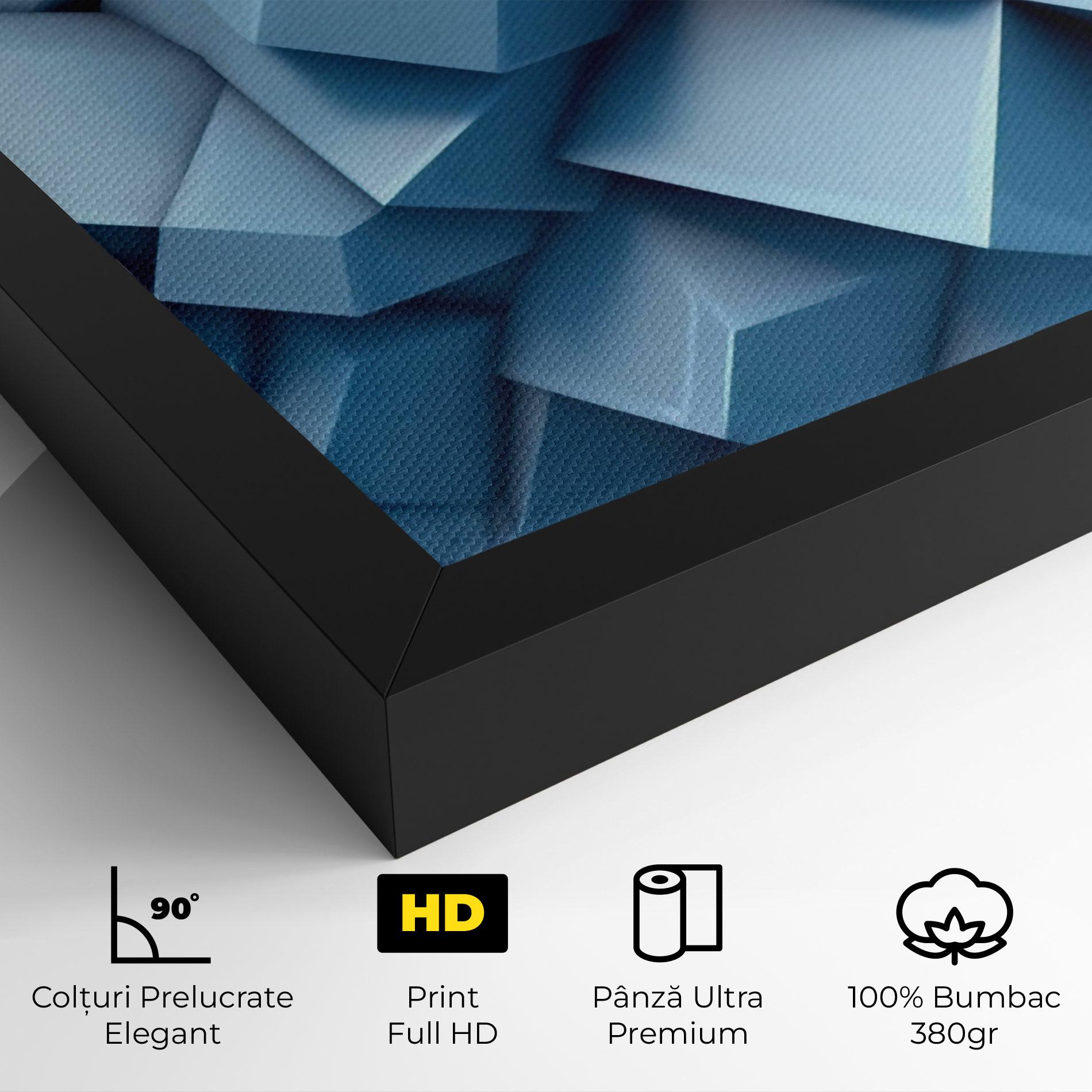 Tablou Canvas Light Blue Shapes Mix mockup 4