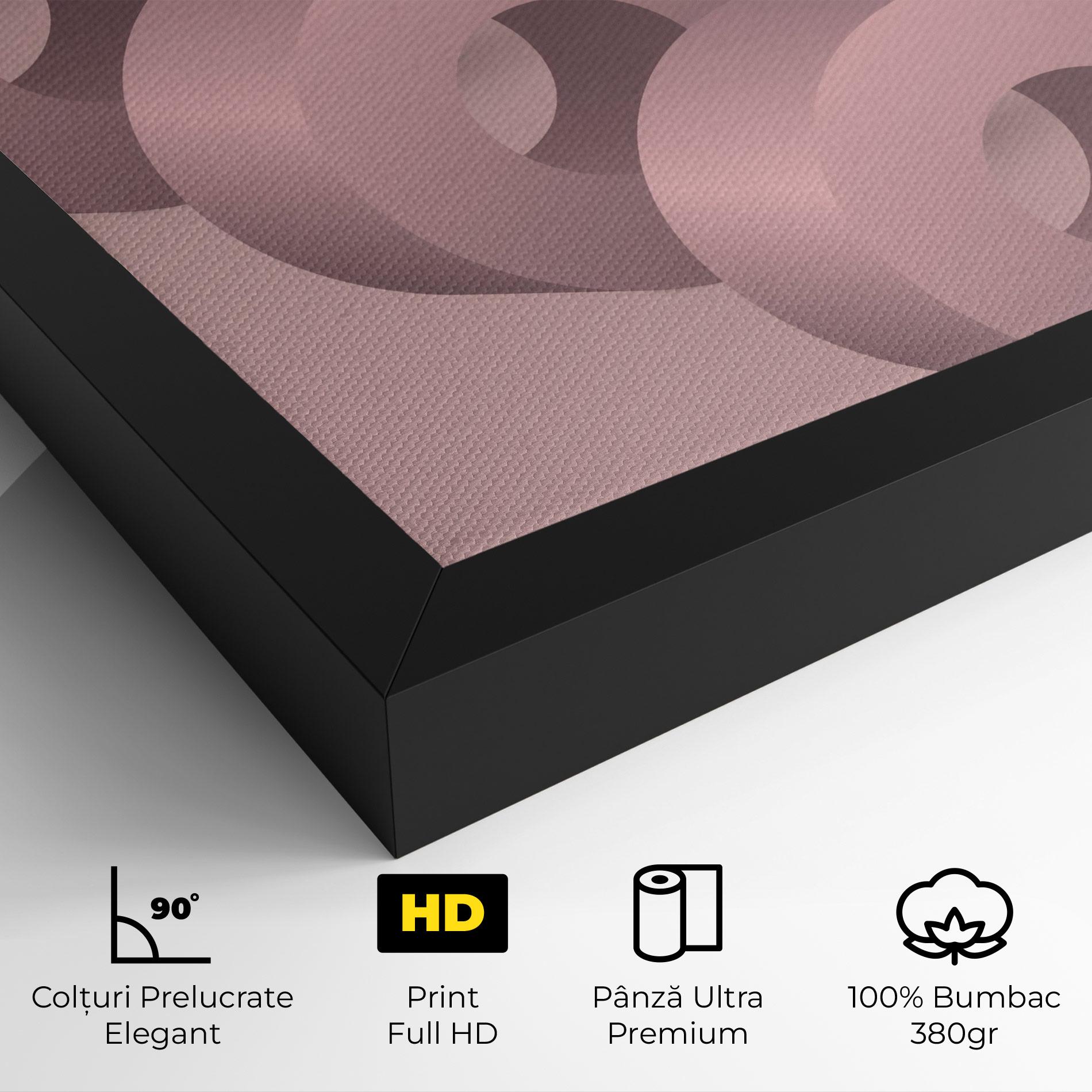 Tablou Canvas Pink Circle mockup 4