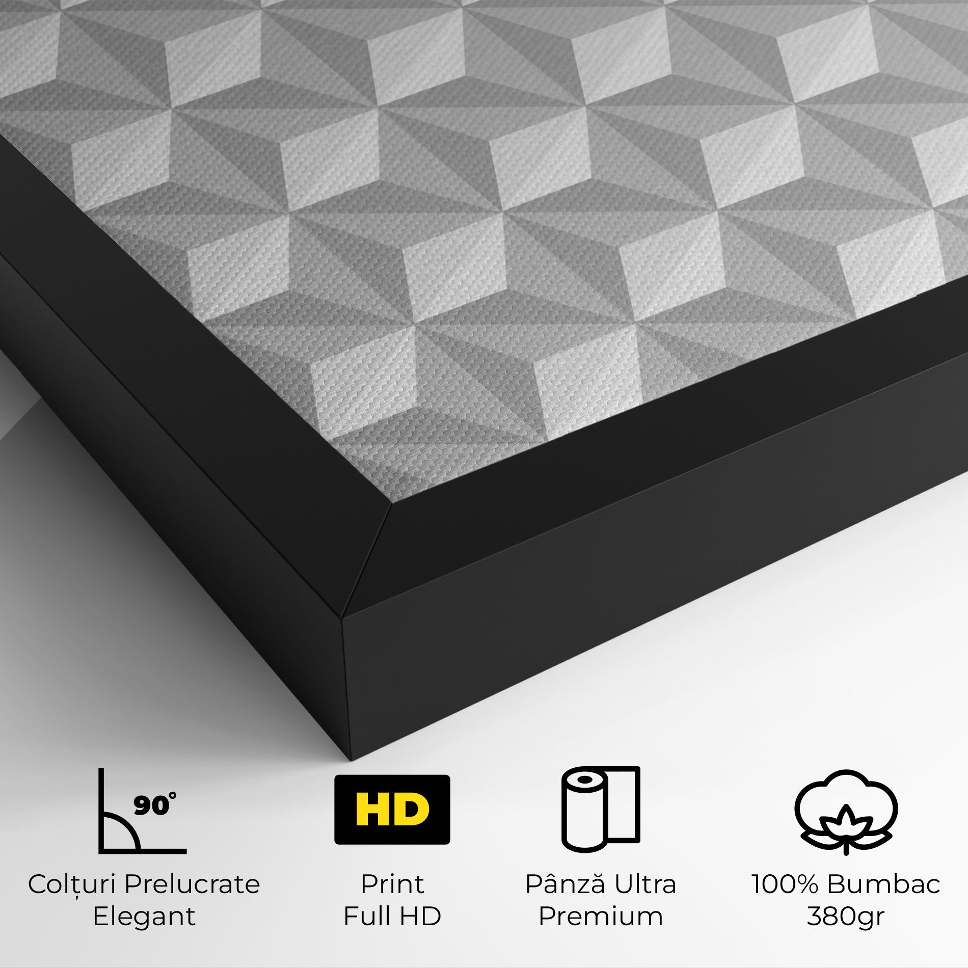 White Triangle Pattern mockup 4