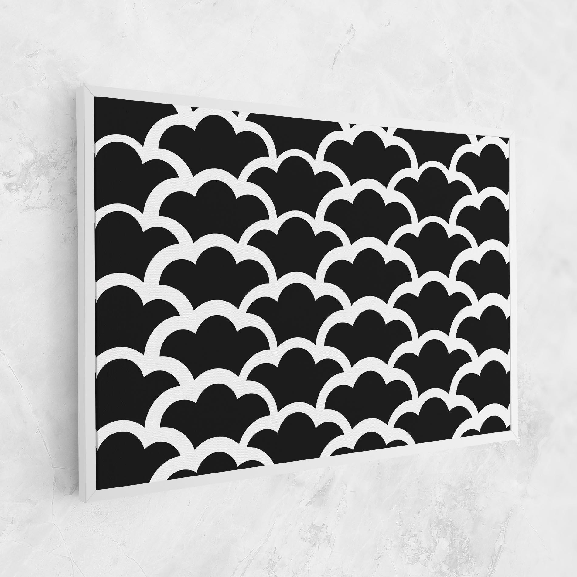 Tablou Canvas Black Clouds mockup 1