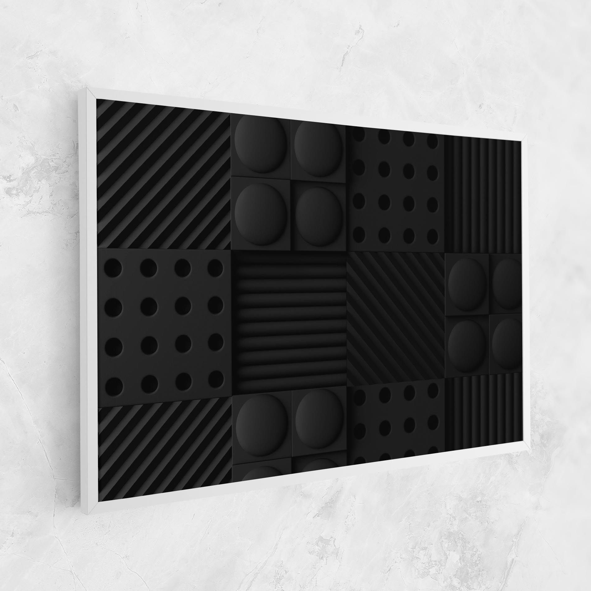 Black Square Circle mockup 1