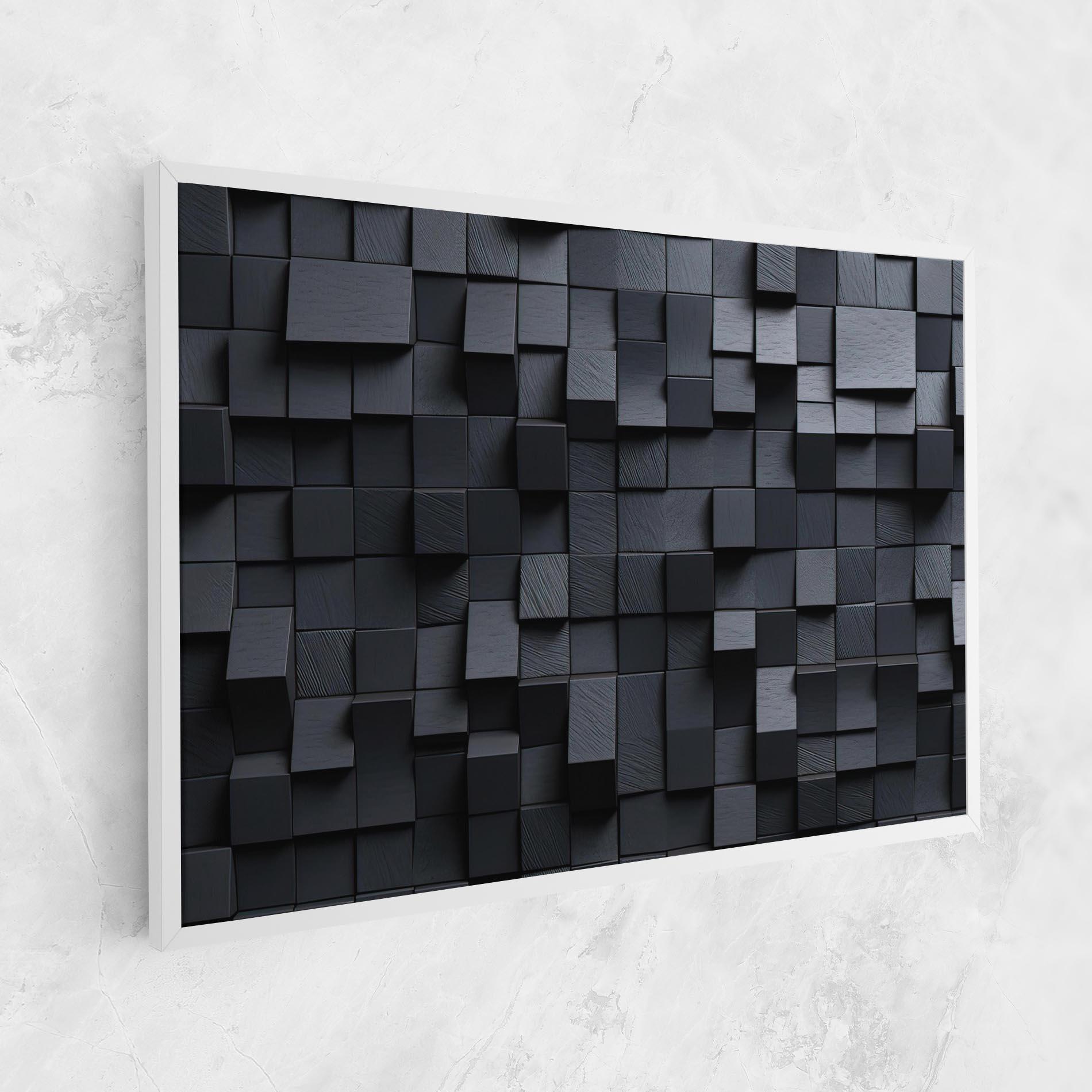 Tablou Canvas Black Square Pattern mockup 1